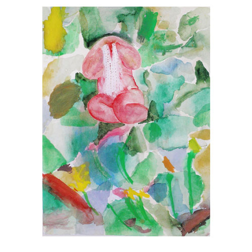 UNTITLED 1993, watercolor on paper, 70cm x 50cm