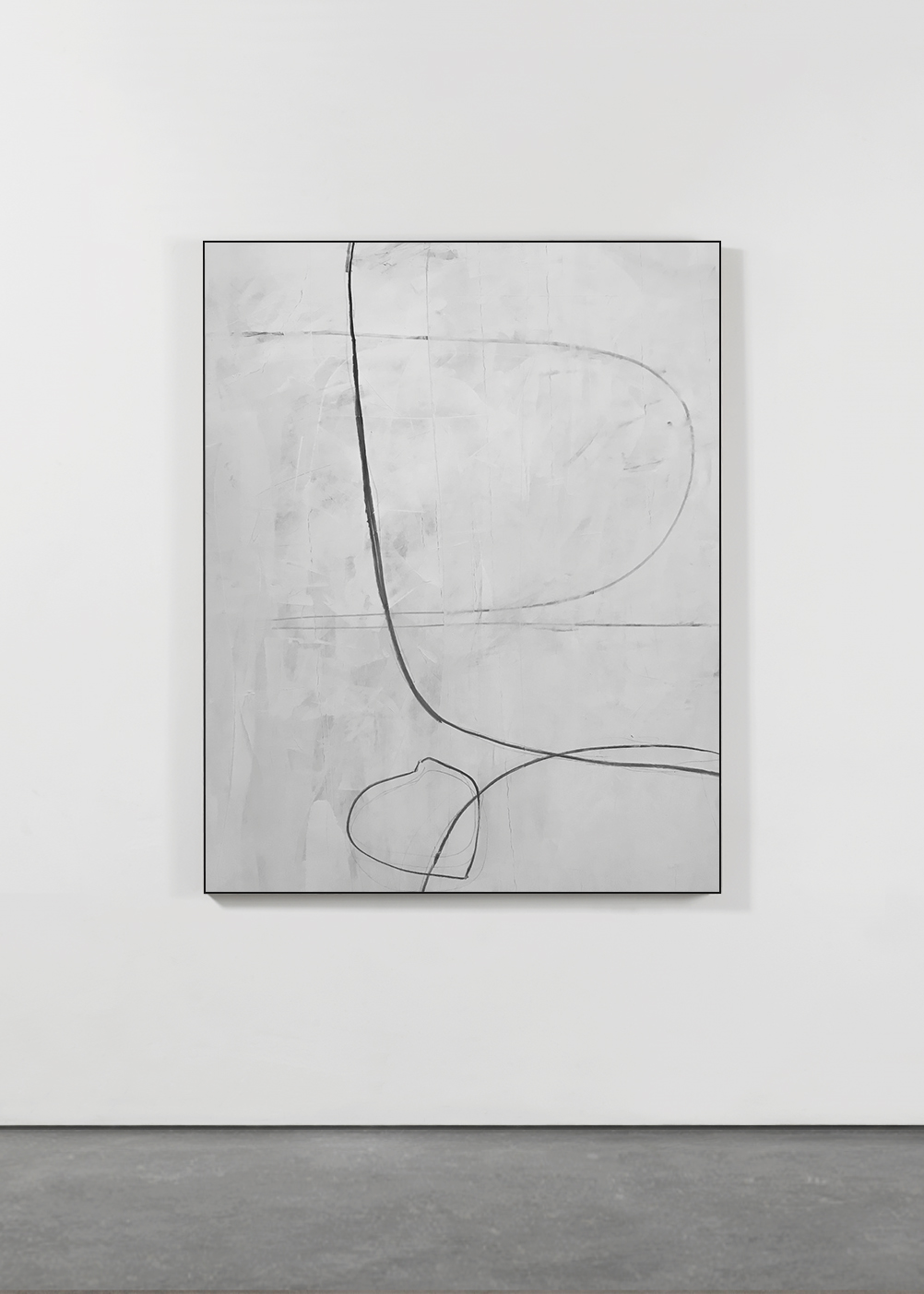 Untitled, 2019 |  Plaster and charcoal on paper | 48” x 60”