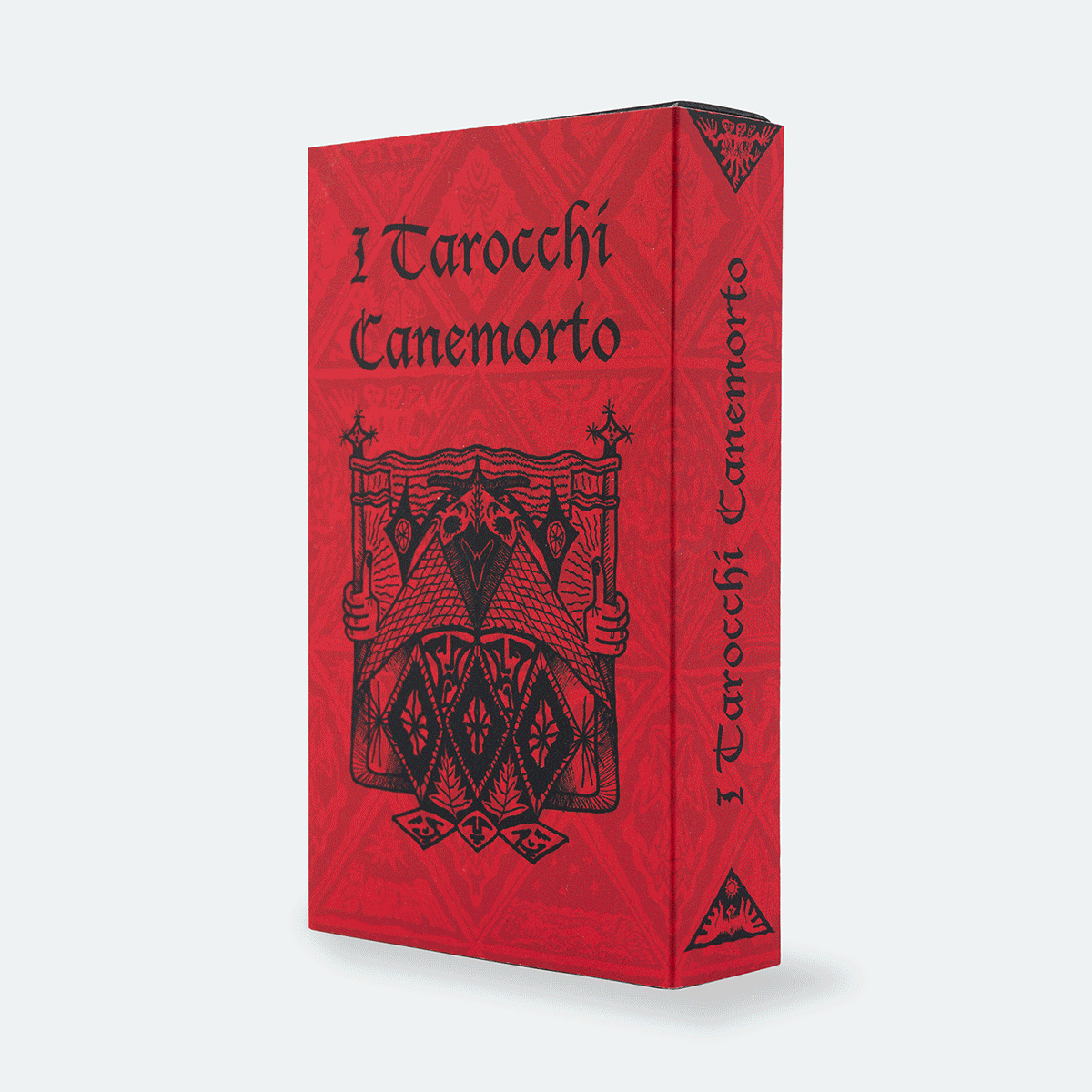 I TAROCCHI CANEMORTO - CARDS BOXcards box with 24 tarots and instruction booklet, produced by Varsi Lab in collaboration with SHE.LAB, edition of 100, 15x9x3cm, 2020 · info