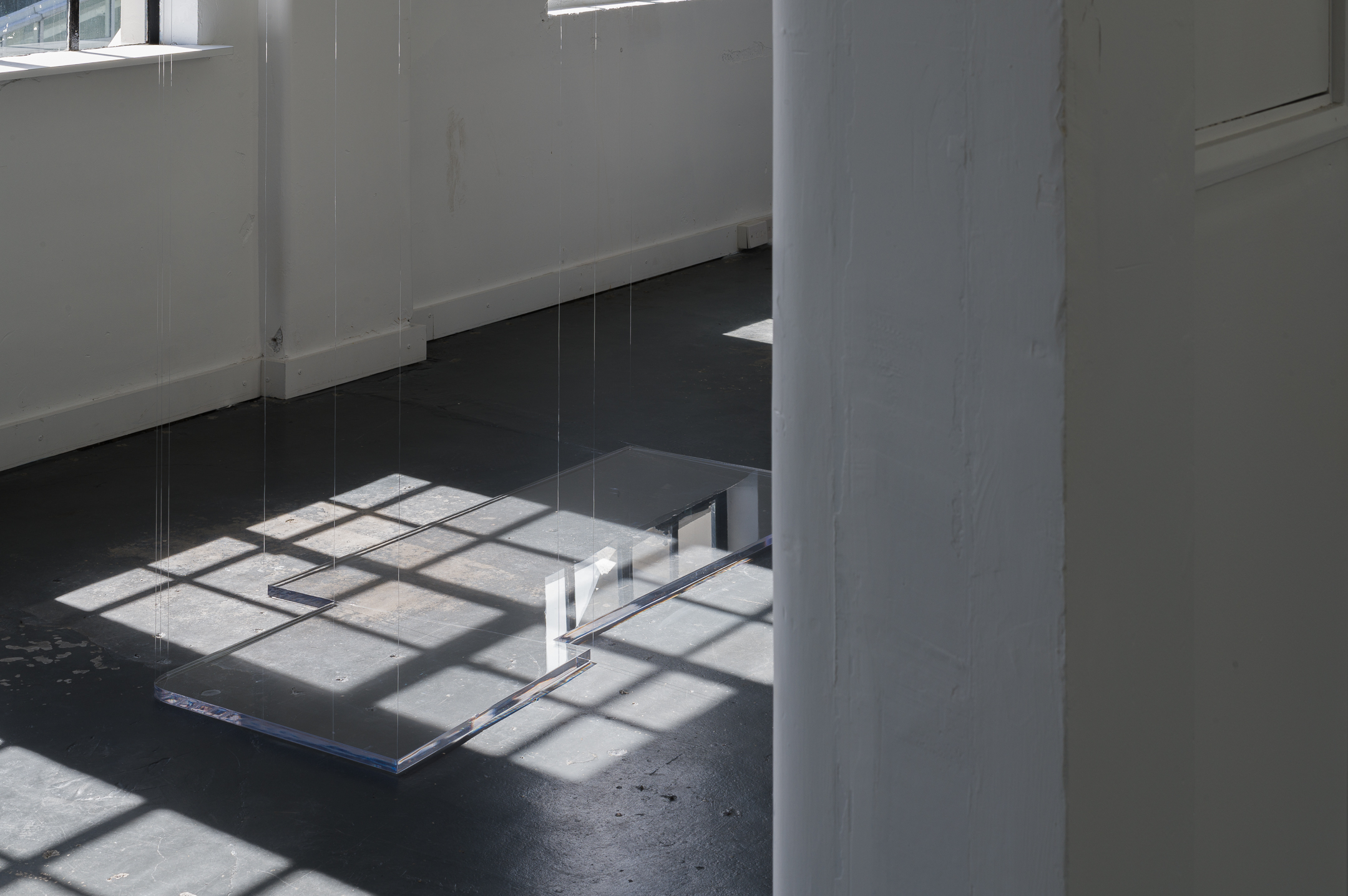 Column Schedule (Parts I-IV), 2025, Part III (detail), acrylic, aluminium, nylon, 3540 × 1650 × 725 mm, 3:22PM, 11 November 2025