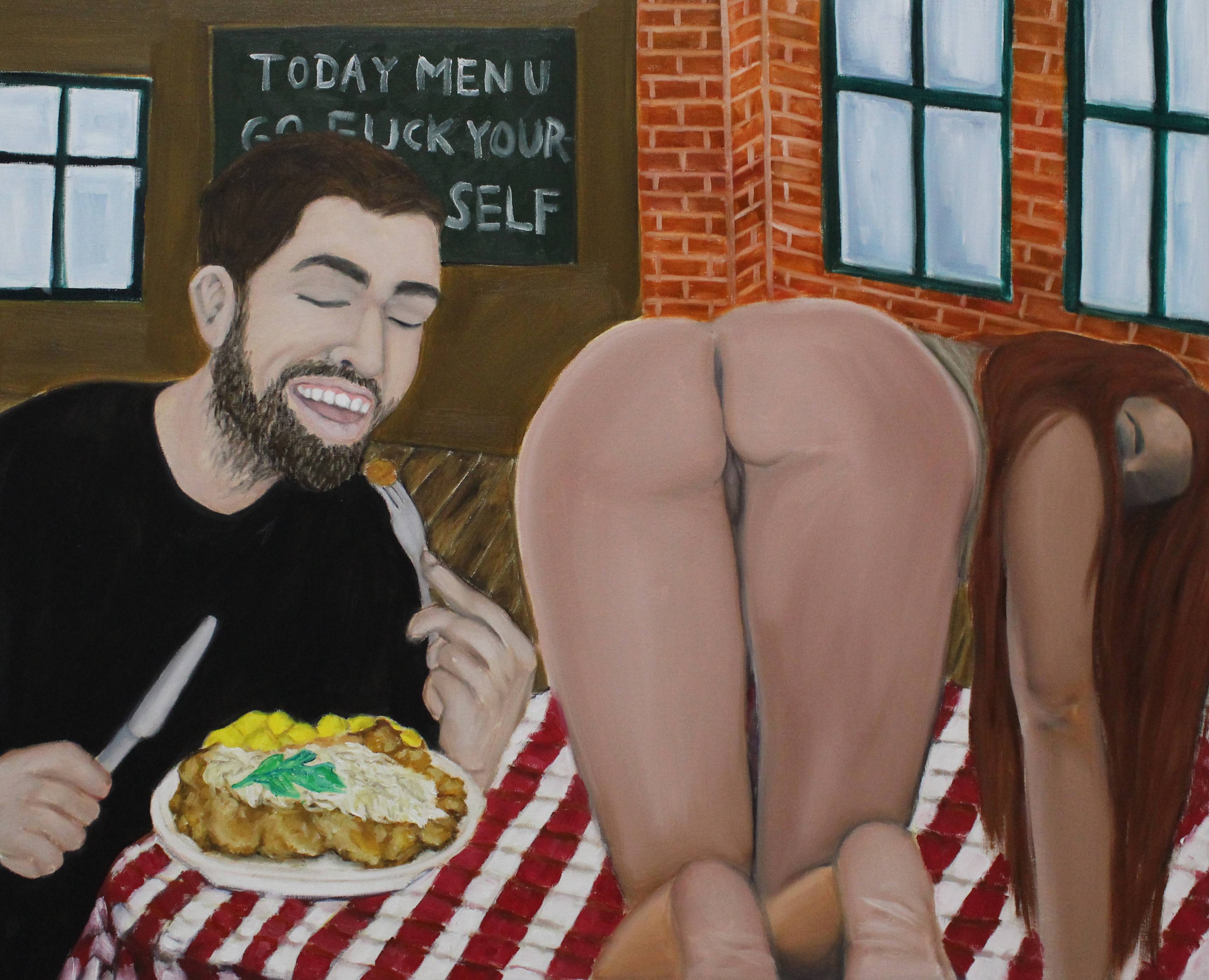 About dating, Oil on canvas, 80x100 cm, 2021