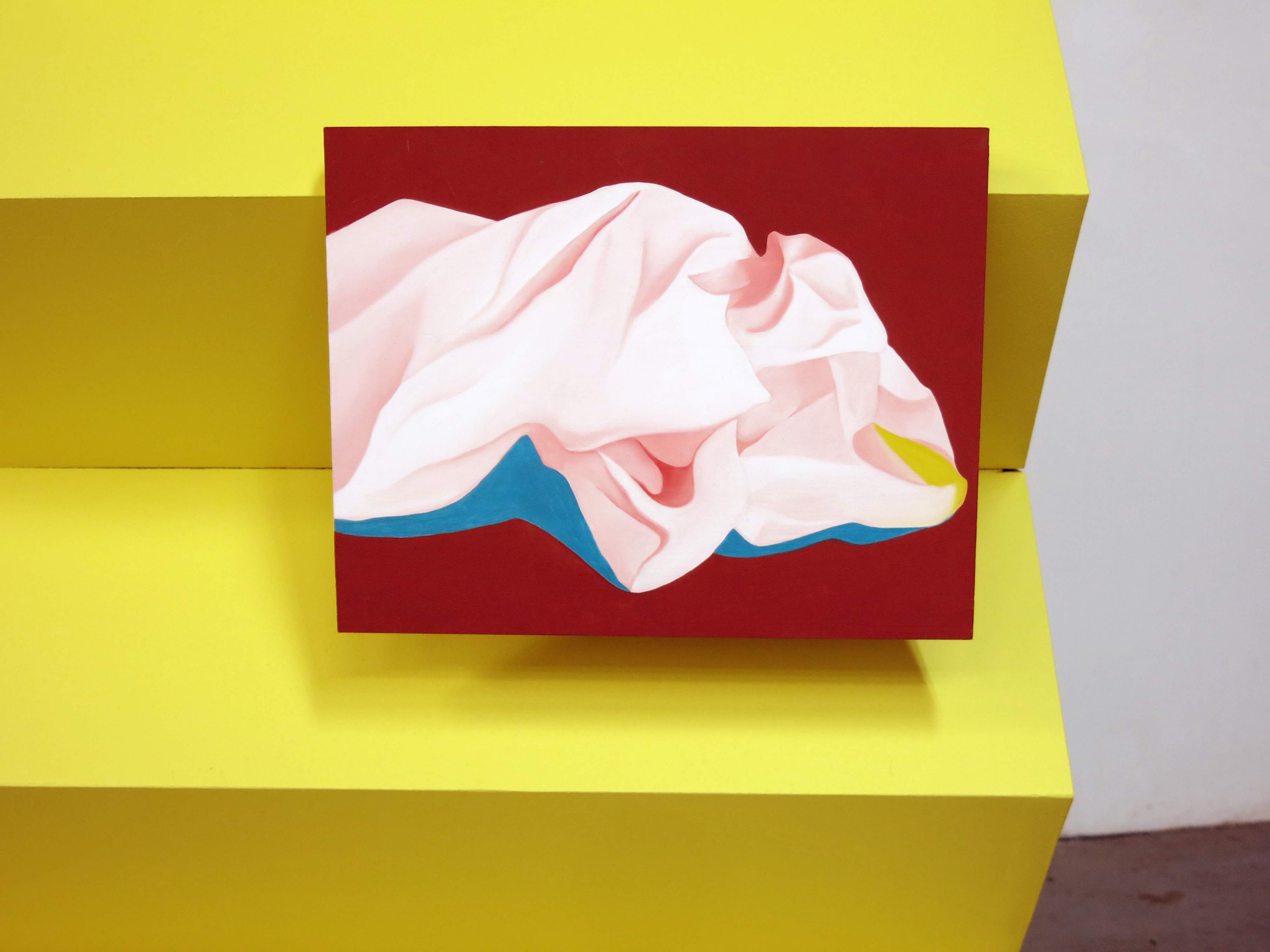 Caitlin MacBride, On The Floor. Oil on wood, 2016