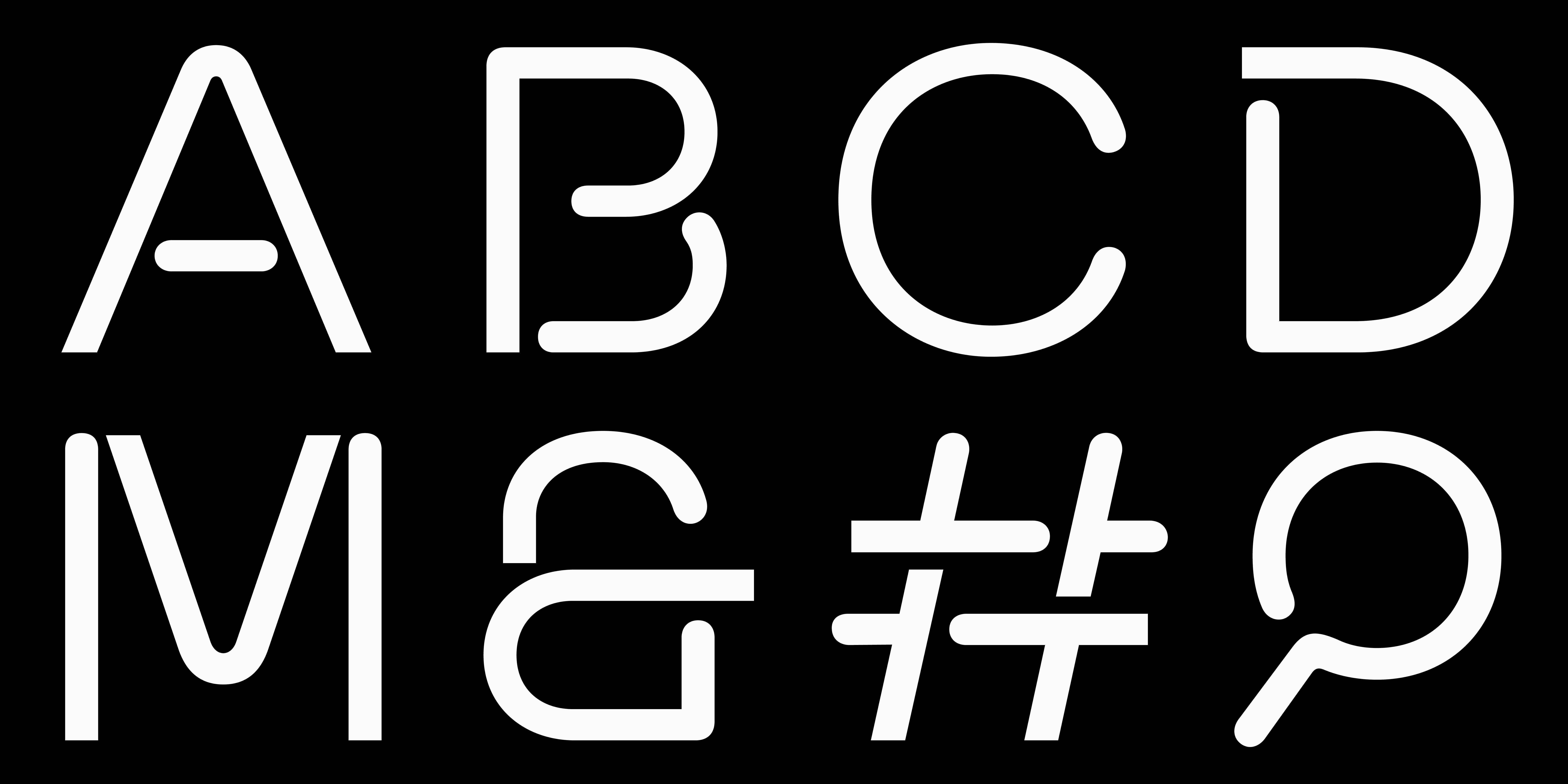 Détails typographiques du caractère