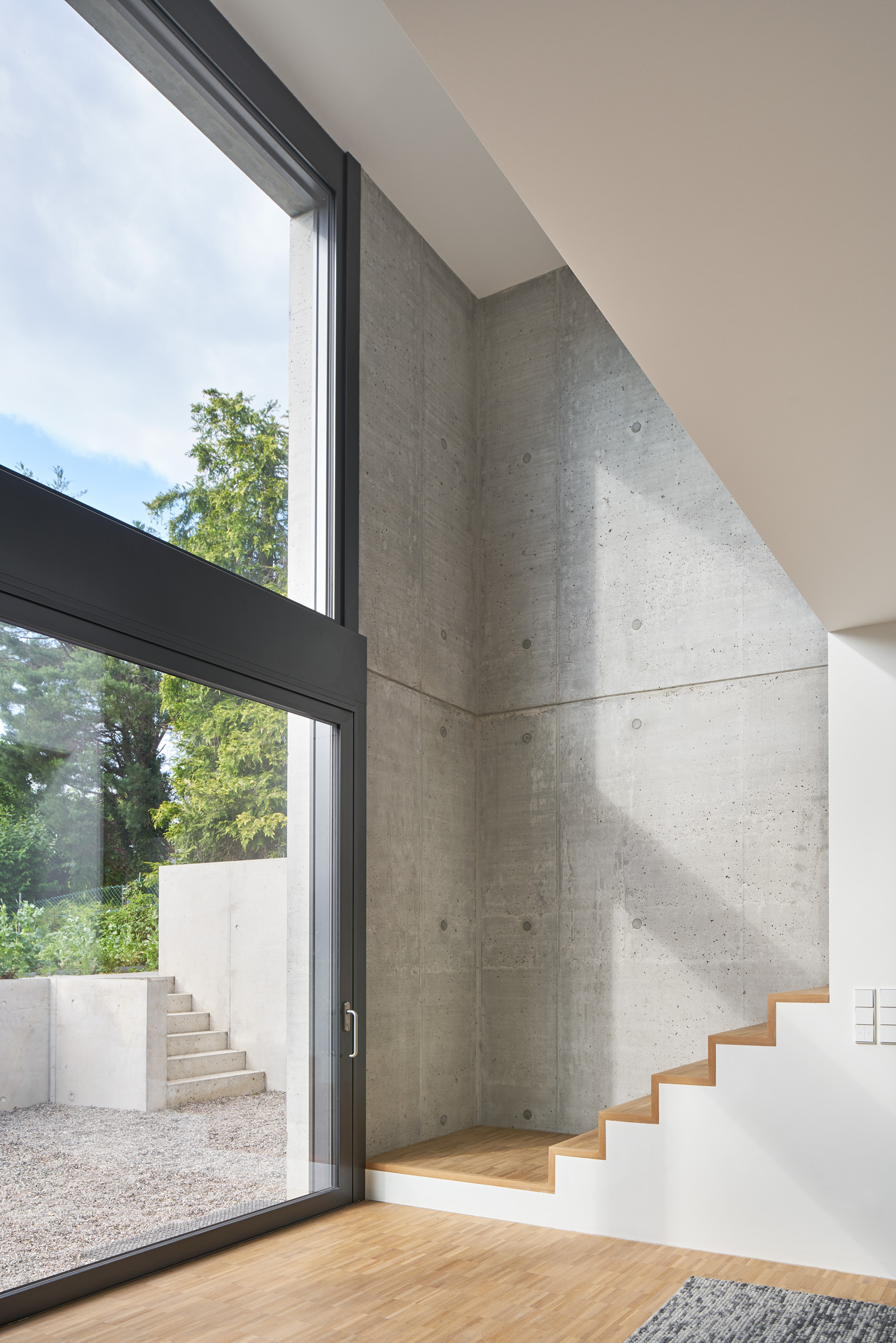 Leichtbetonhaus in Ettlingen. Kunde: baurmann.dürr Architekten.