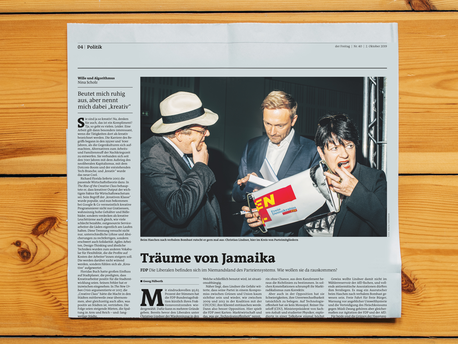Der FREITAG / Christian Lindner / Nr. 40, Oktober 2019