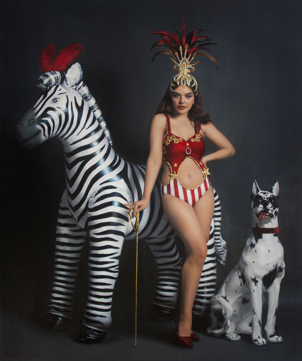 'PVC Circus Trainer'. Oil on canvas