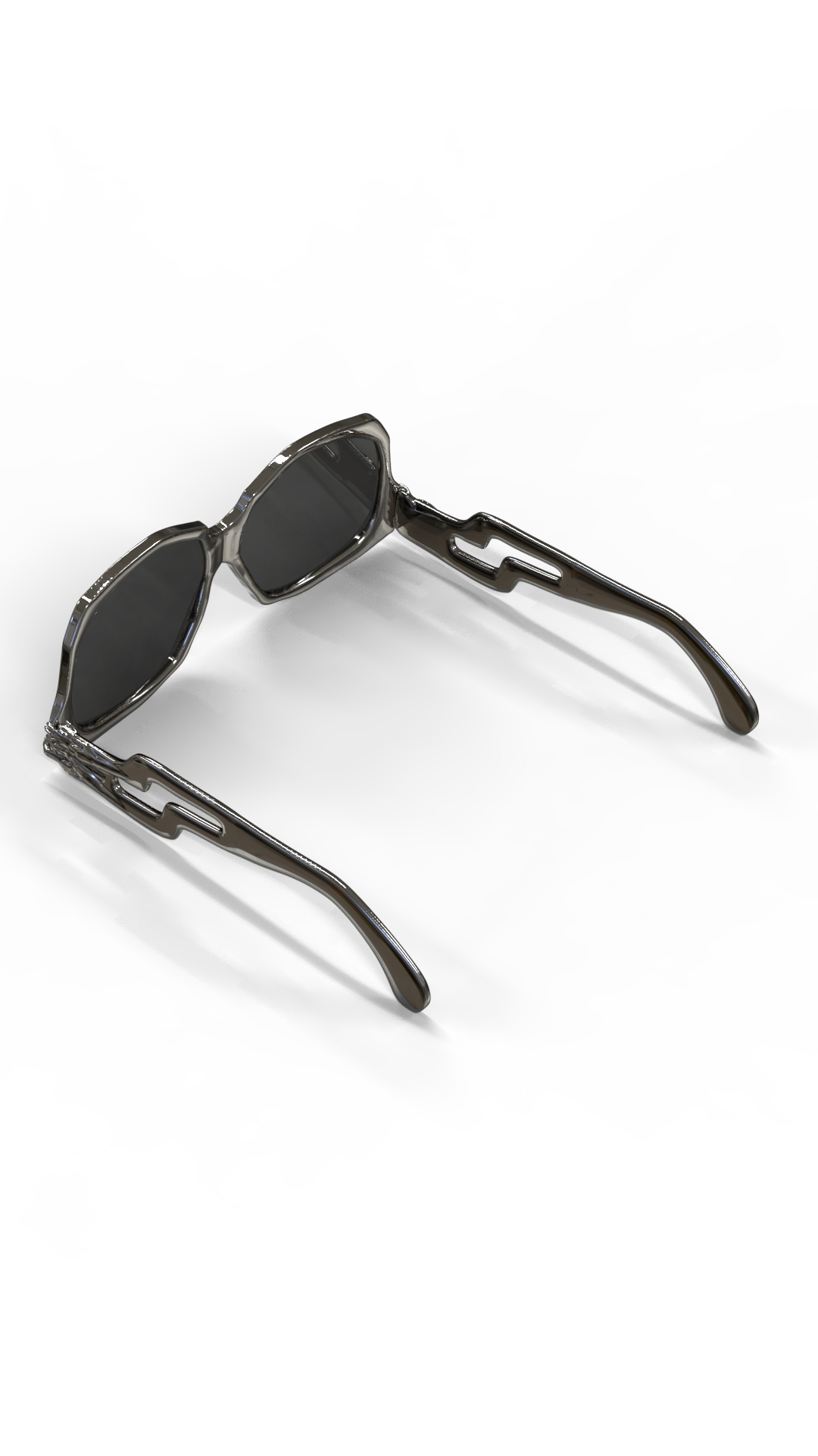 Custom Designed Sunglasses in Gun Metal Grey