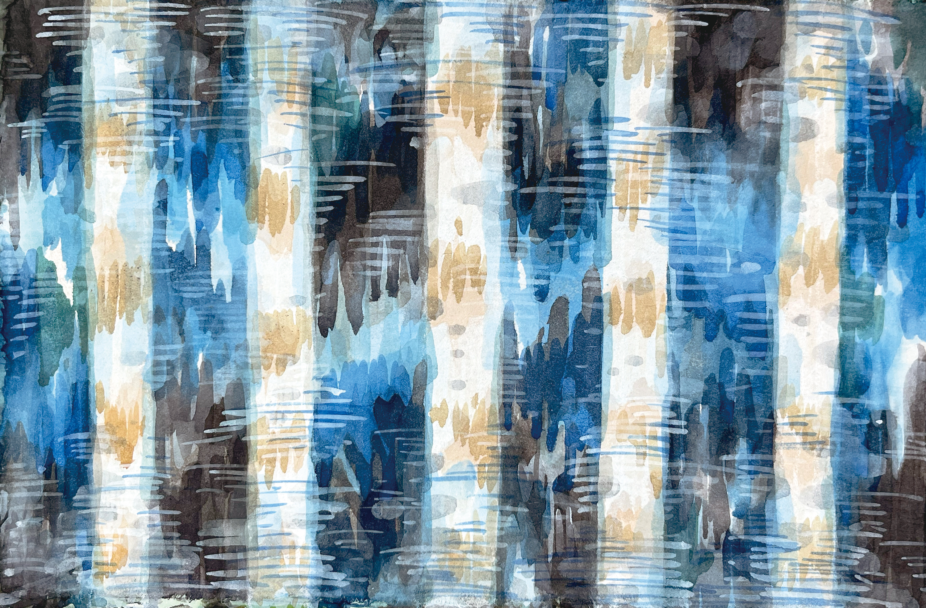 소한: 세상에 곤란이 없기를 바라지 마라, 2024, 순지에 채색, 30 x 20 cm