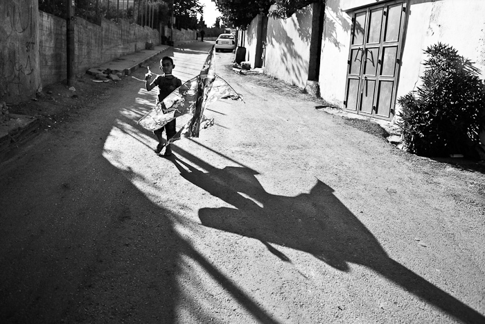 Cerf volant - ces jouets sont populaires en Palestine, comme un espoir de s'envoler et s'&eacute;vader