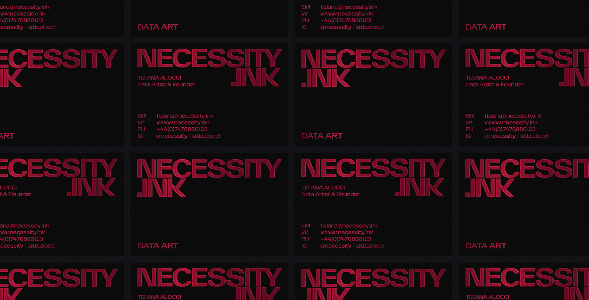 NECESSITY.INK Art Direction and identity