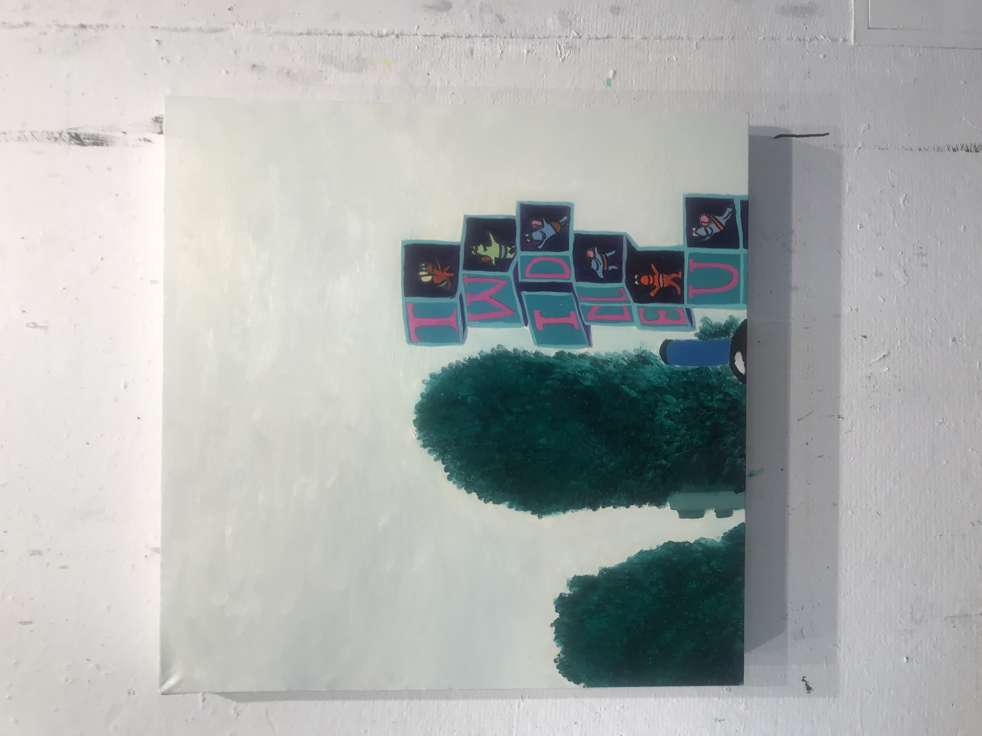 Sesame Street, Oil Painting on Canvas