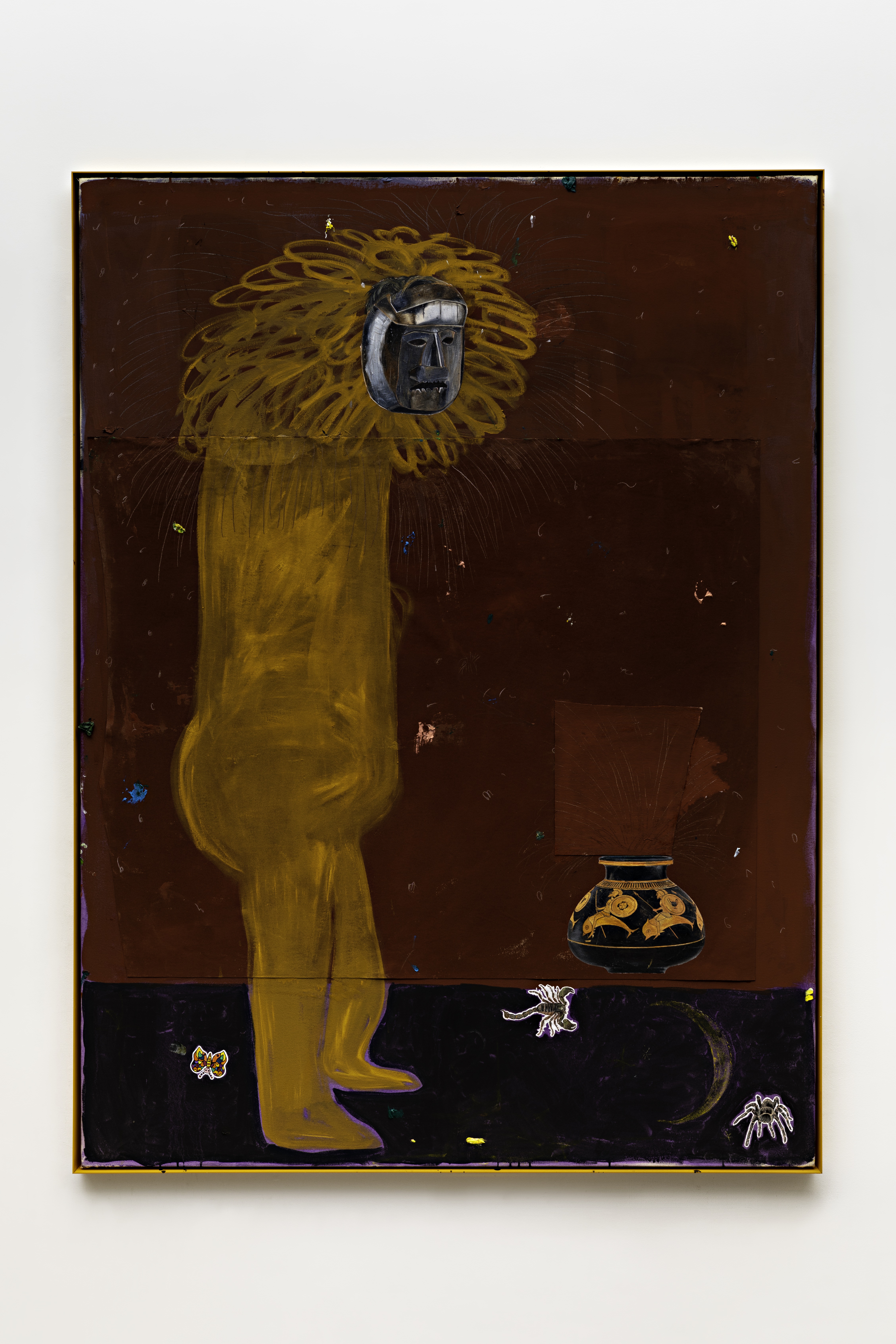 Paulo Nimer Pjota, Femme maison (bourgeois), 2023. Acrílica e óleo sobre tela, 211 x 158 cm.