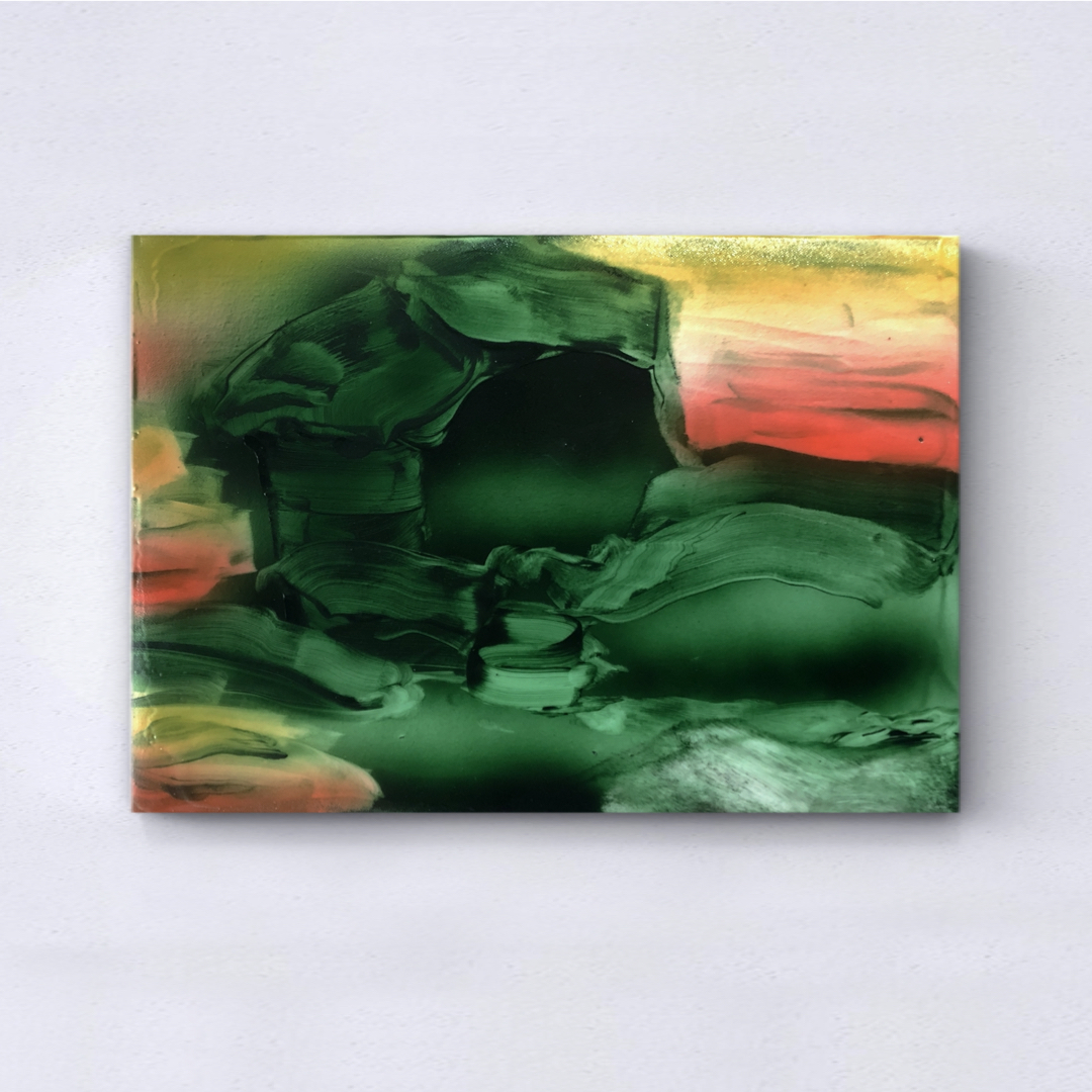 A setting of solace - oil on canvas 24 x 34 cm, 2024