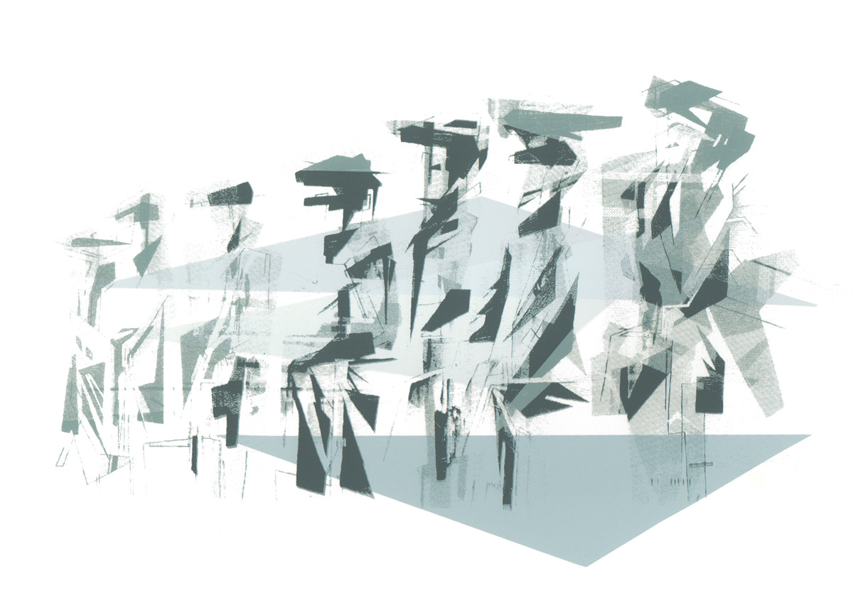 IMPRESSION XIII  ·  screenprint on paper  ·  16 x 23 cm  