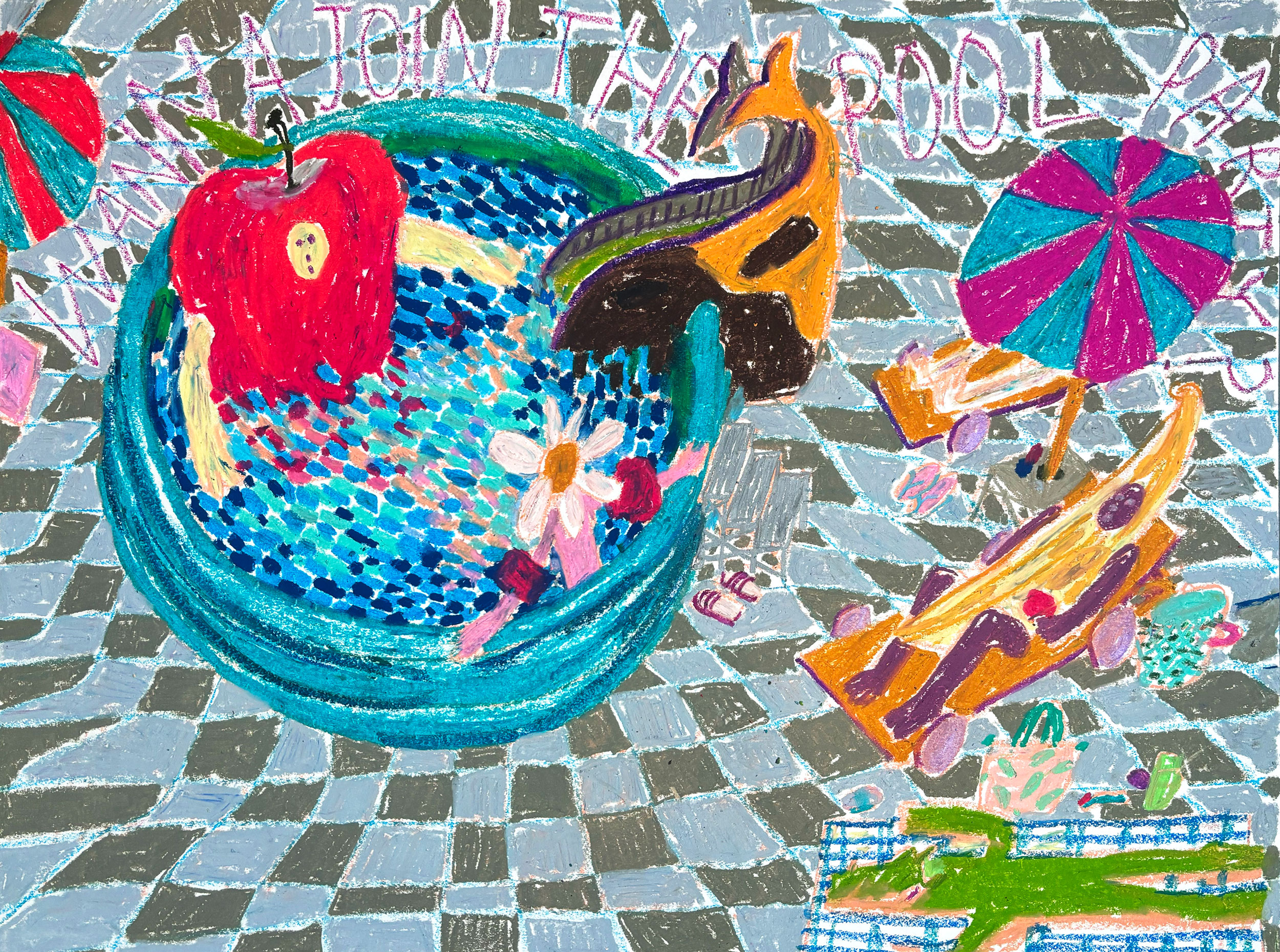 self-titled, oil pastel, 40x60cm, 400 eur