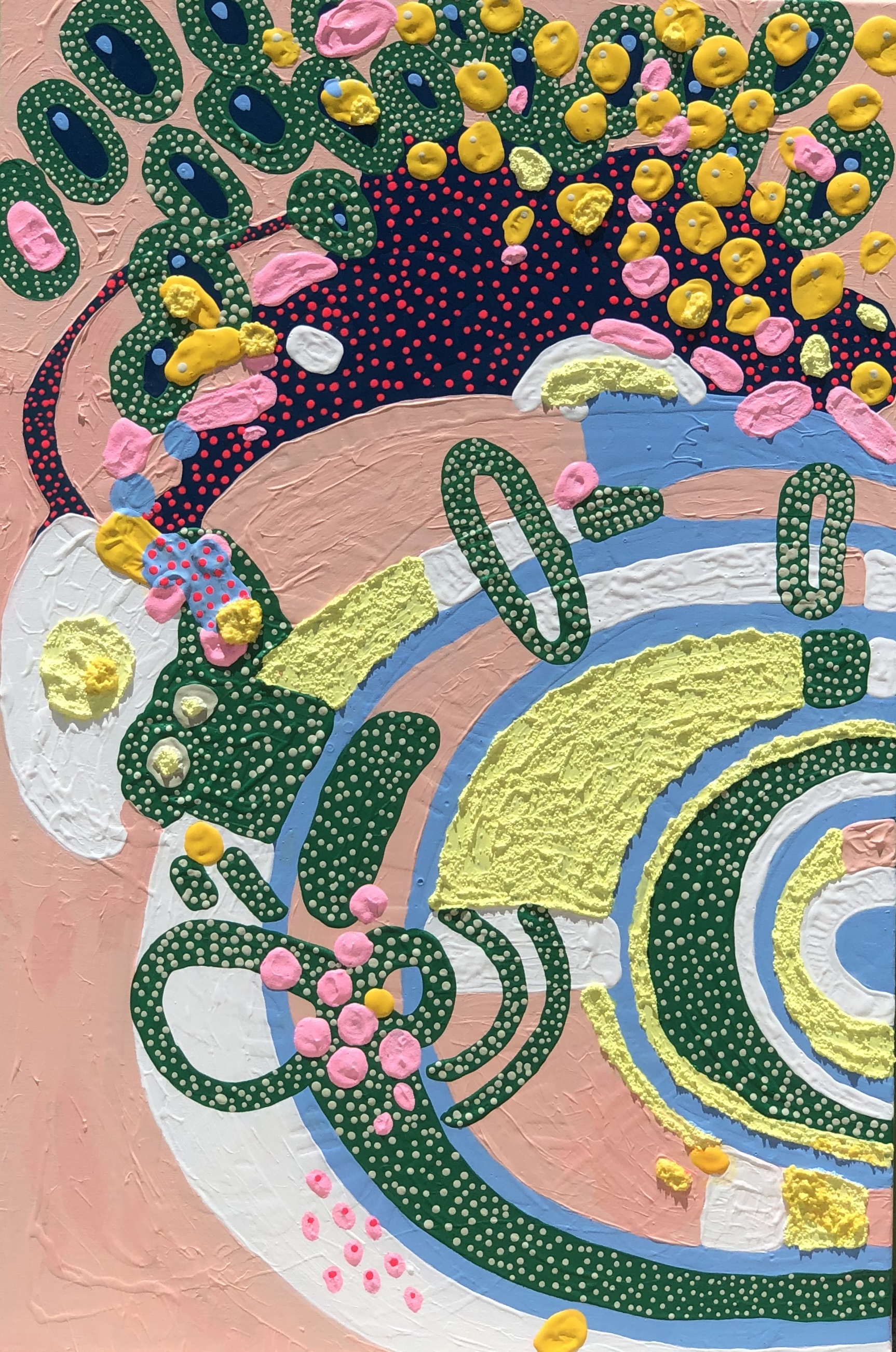 Welcome Home | Mixed Media on Canvas | 24" x 36" | 2020