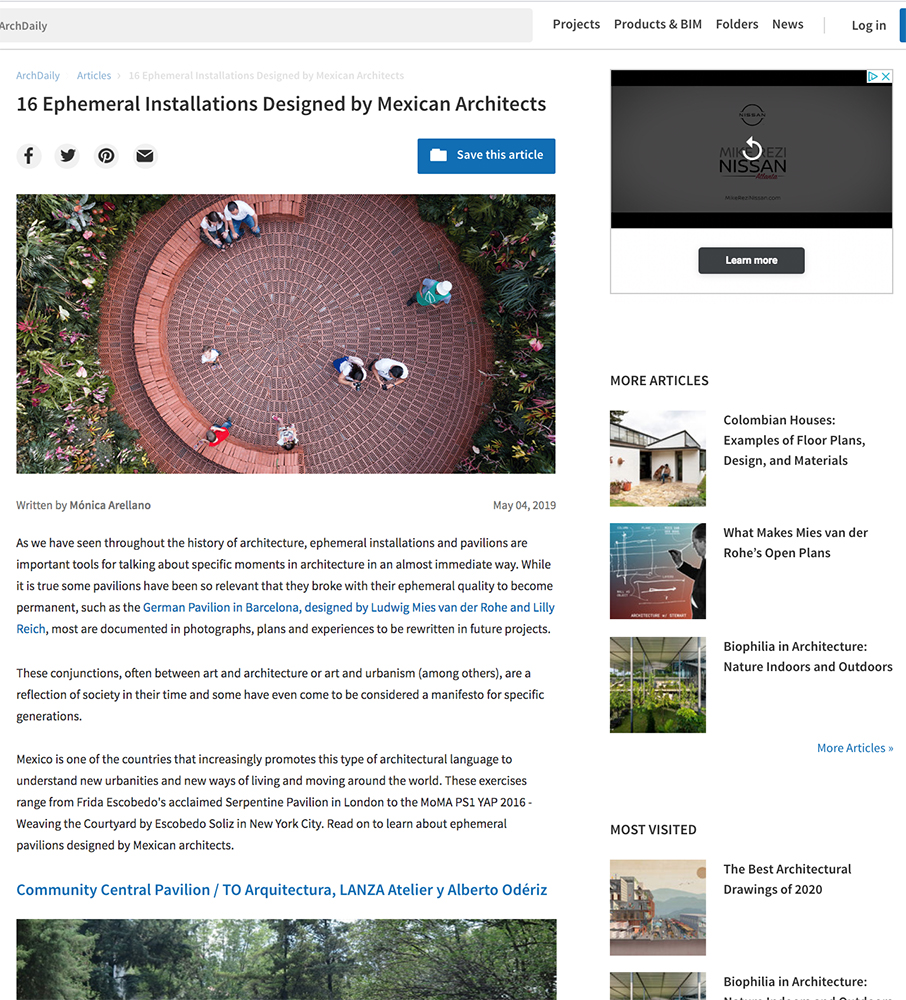 16 Ephemeral Installations Designed by Mexican Architects