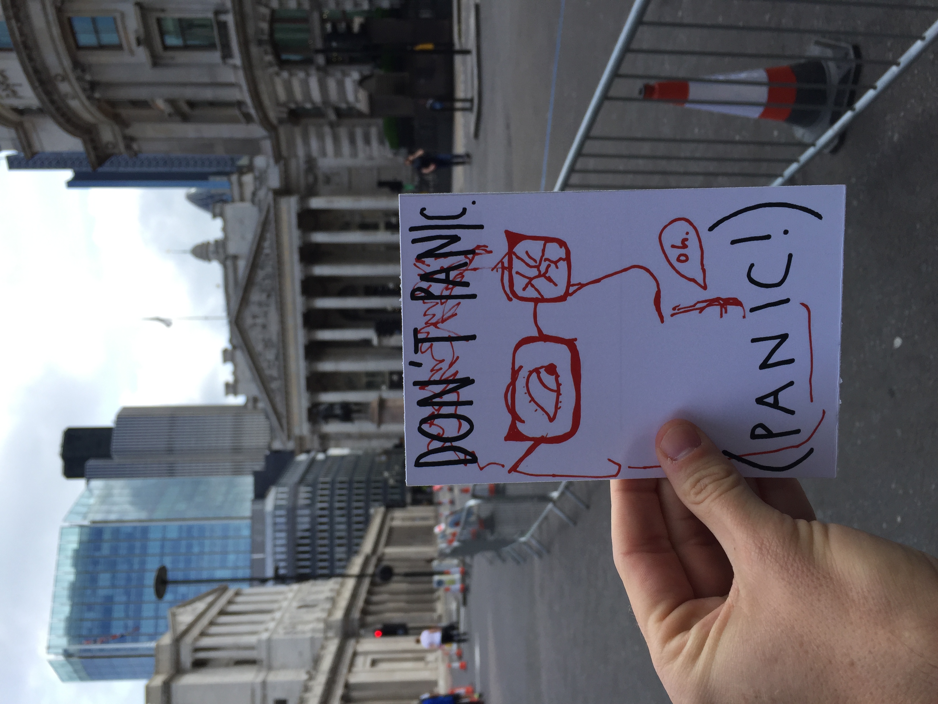 I left it at an empty closed down intersection in the middle of the financial center of London. There was a marathon but everyone sorta treated the area like it was a biohazard zone. 