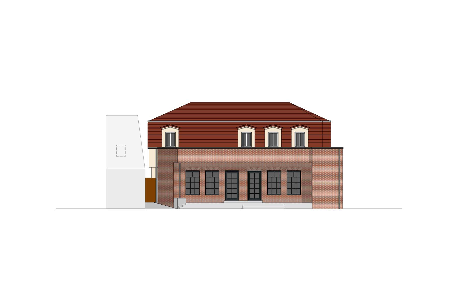 Wohnhaus Terrassenansicht