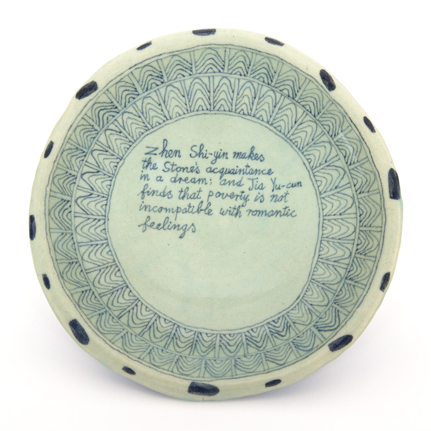 HN1157 Swatow ware bowl “Zhen Shi-yin makes”, 6.10.15Glazed ceramic stoneware8.5 x 24.5cm