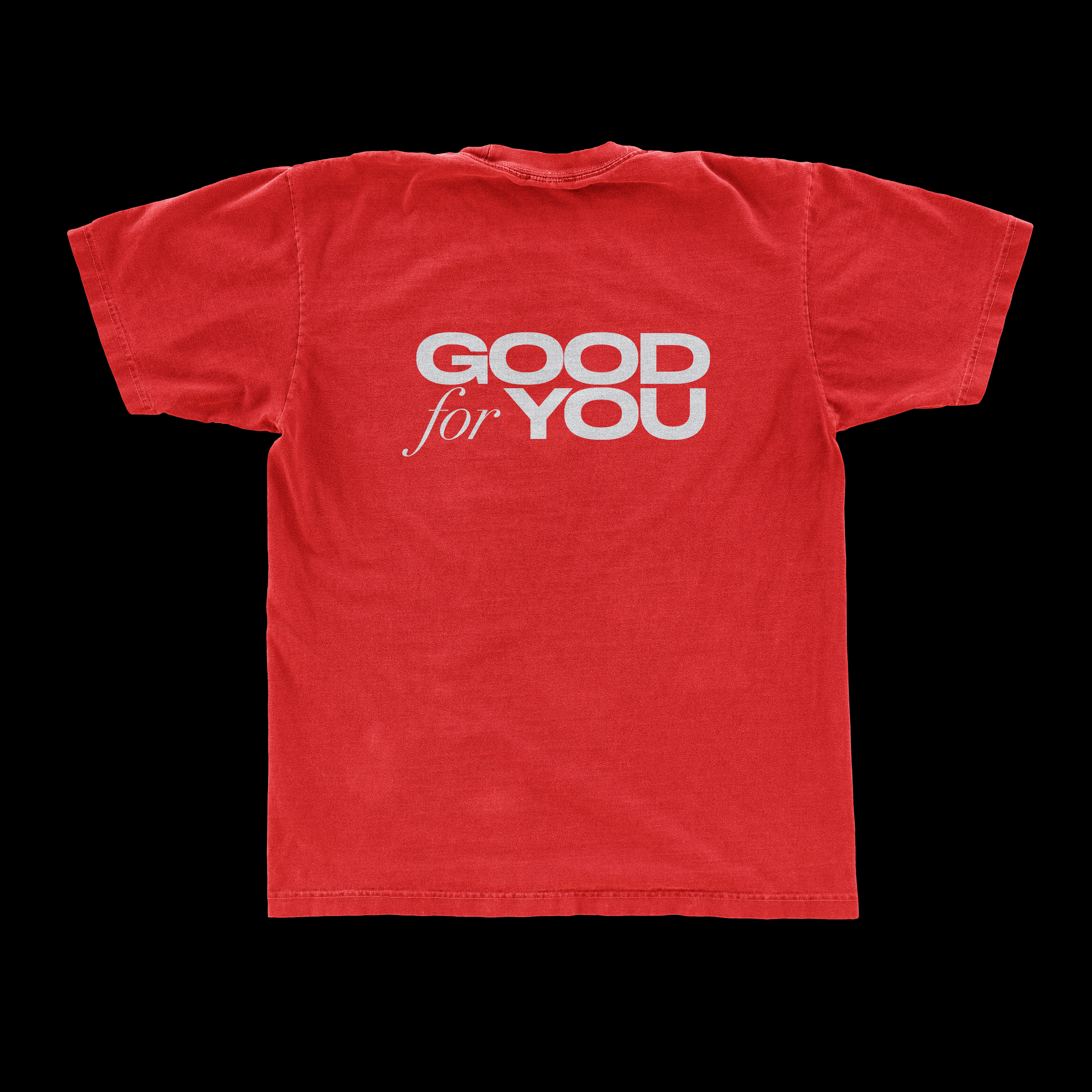 'Good for you' t-shirt, red/white #futurestolenitems