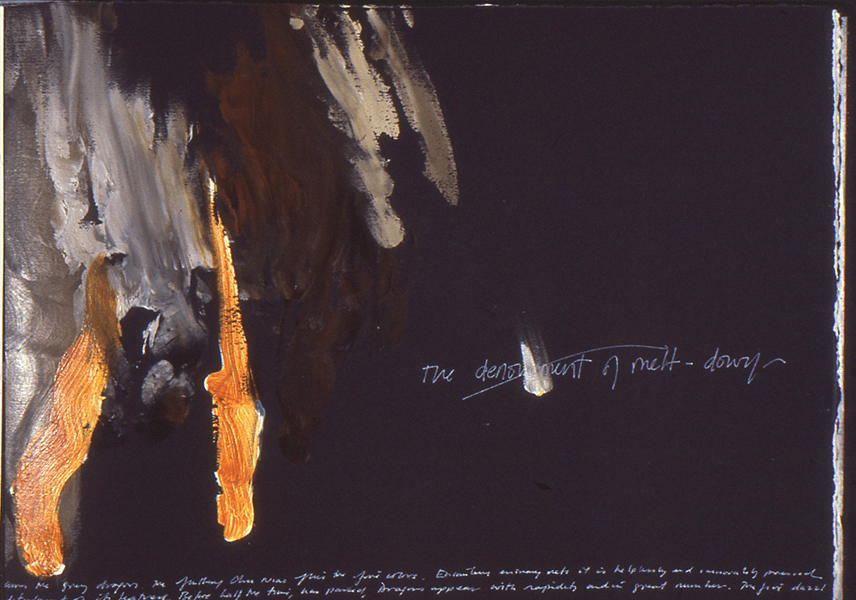 From Scrap I — 43 x 57 cm Ink & Acrylic on Paper Artist Book (2000)