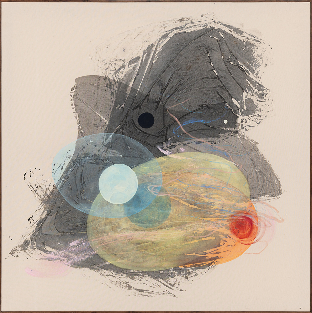 Straddler, acryilcs on canvas, 2023, 60'x60'