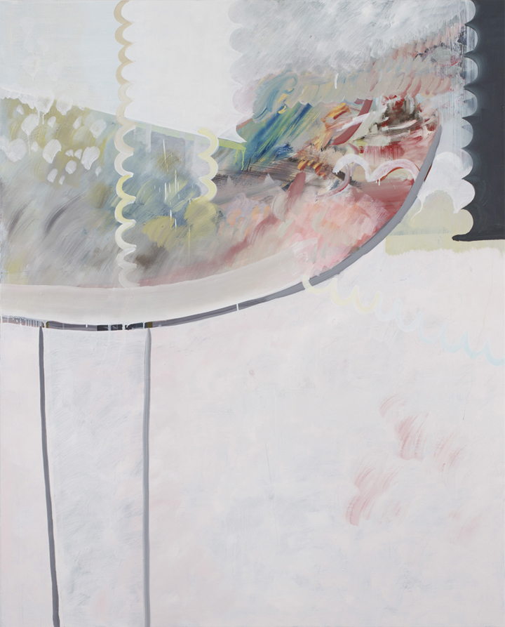 무제(벚꽃놀이1) Untitled(Cherry Blossom Viewing 1), 2015, acrylic and oil on linen, 160x130cm