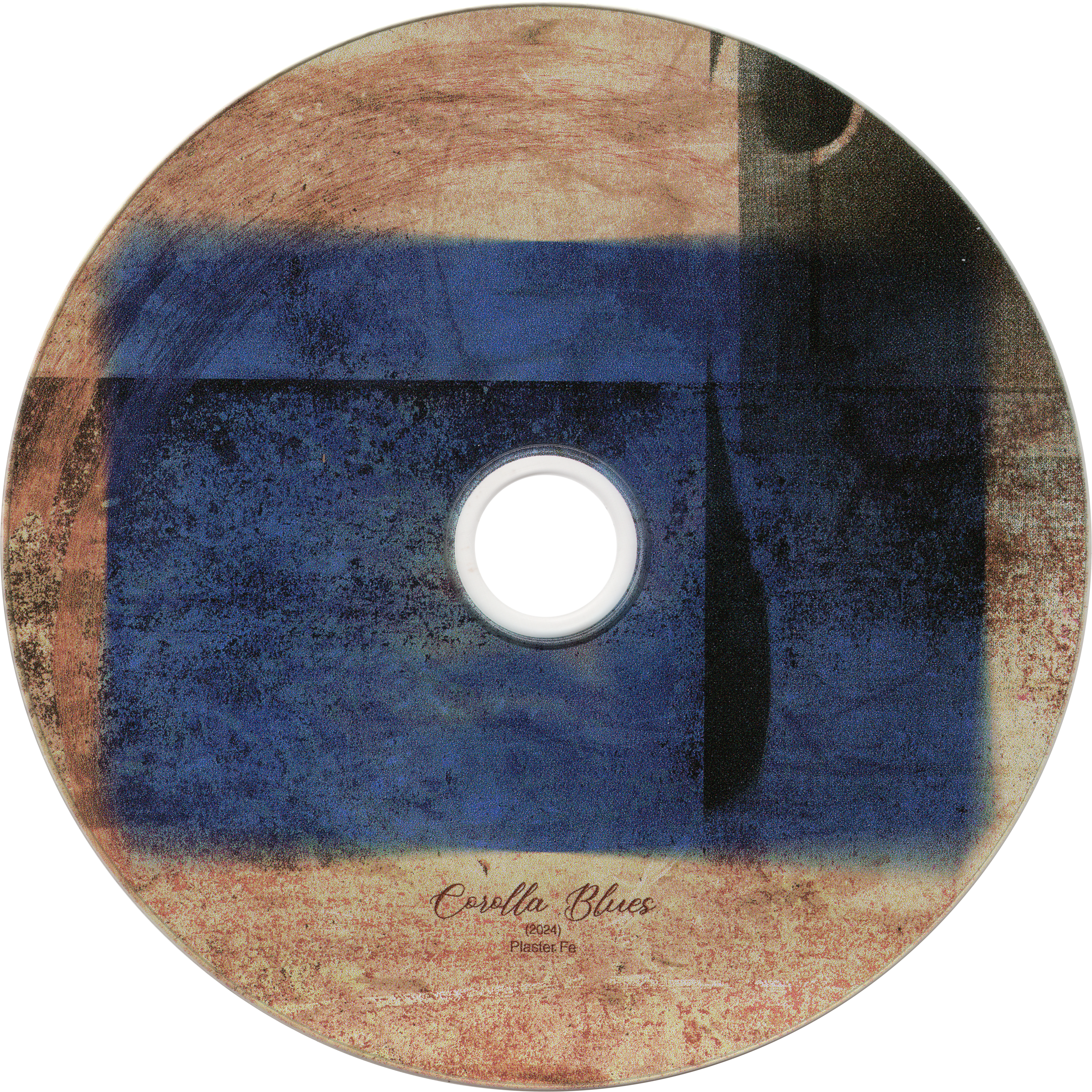 "Corolla Blues" by Andrea Burns (2025) disc design