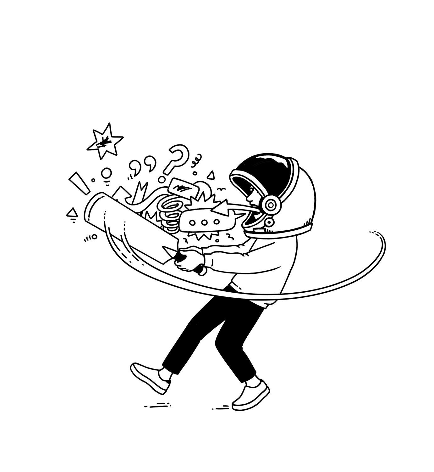 Image from Tim Minchin's book "You don't have to have a dream"