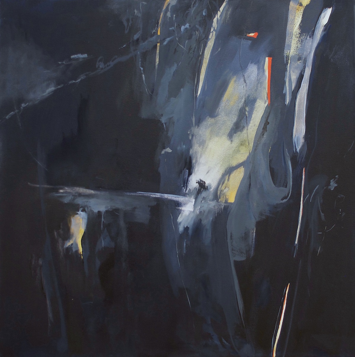 When Did It Get Dark Out?, Oil on Canvas, 30 x 30 in.