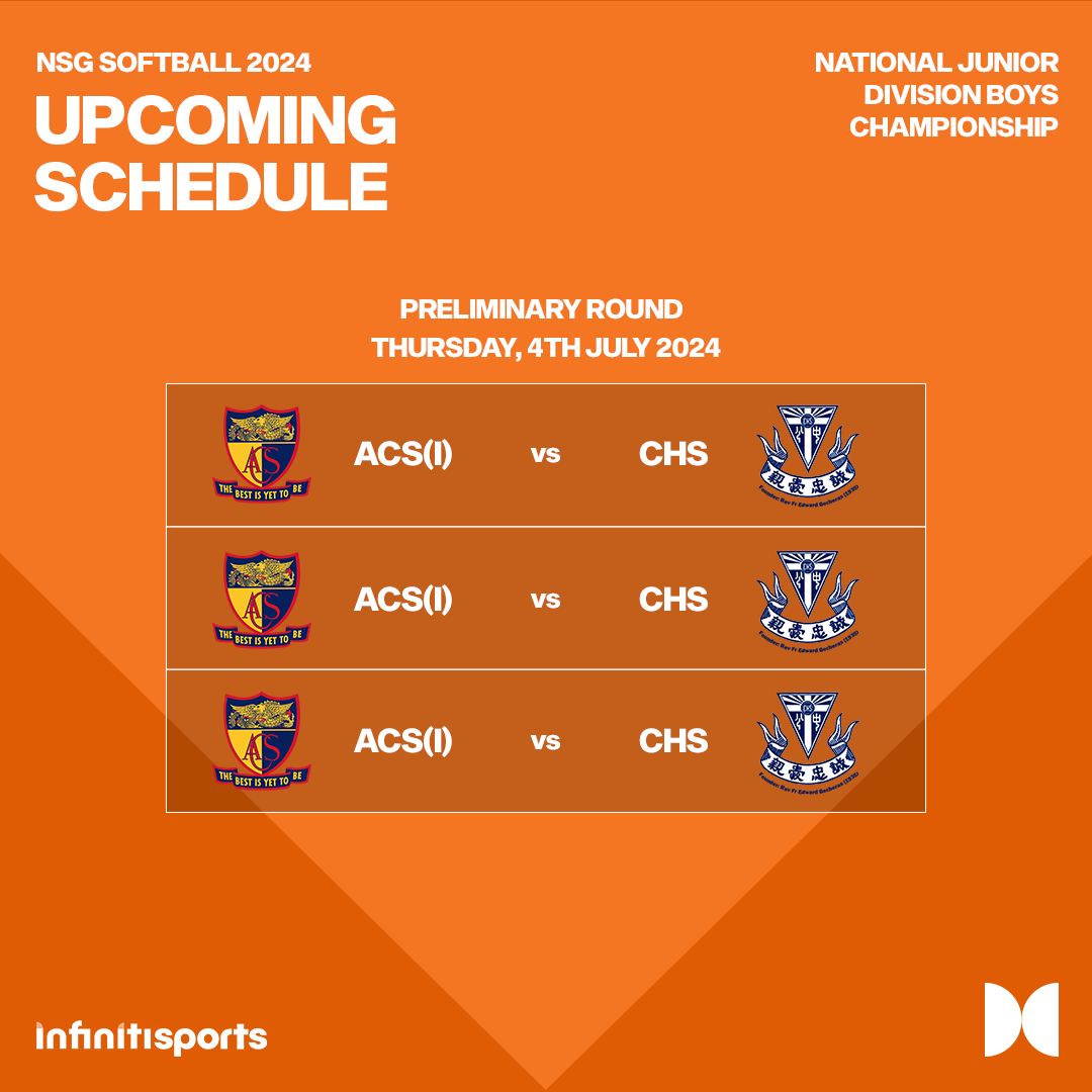 (Infinitisports) Schedule Chart