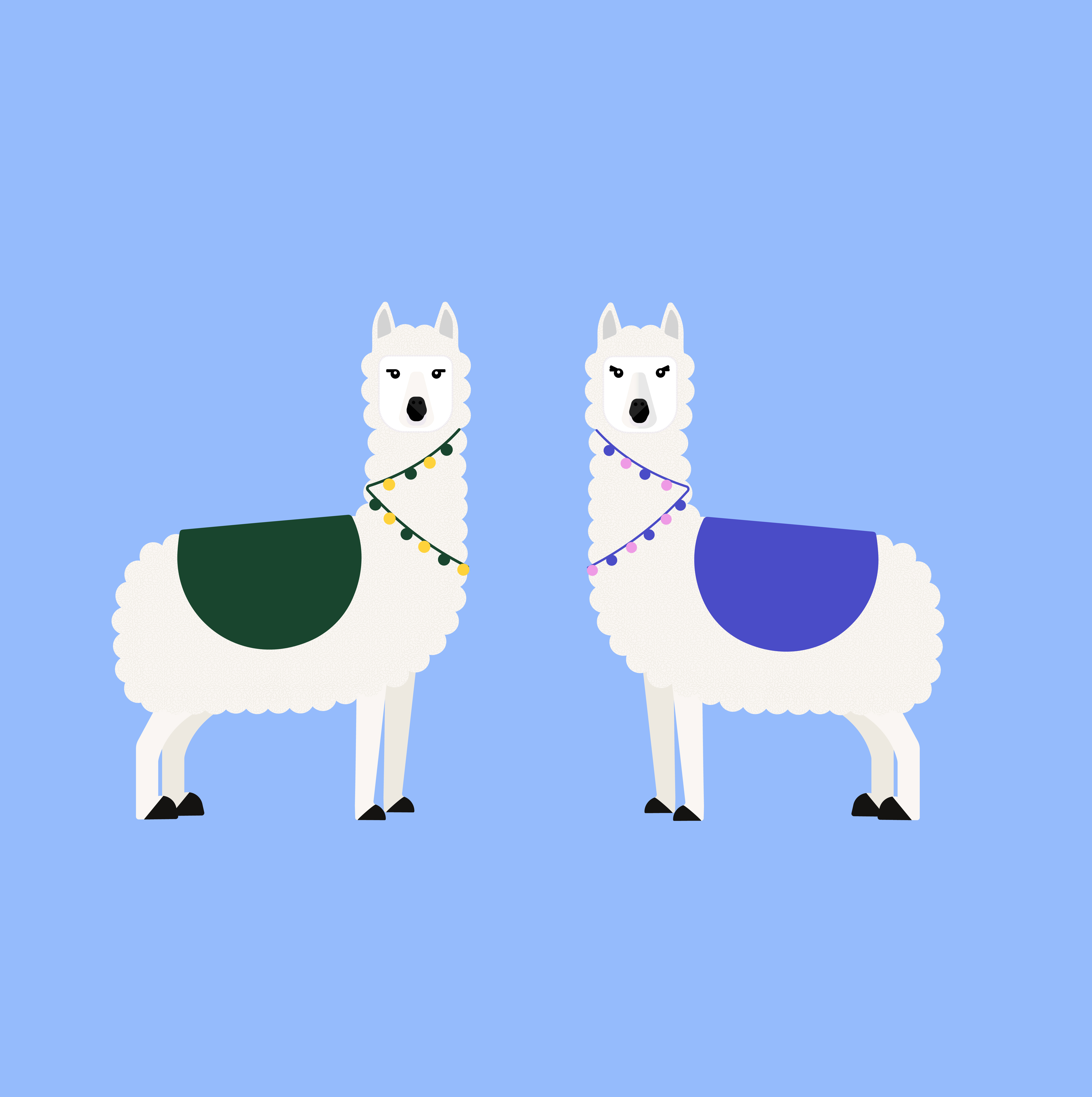 Lenny and Lucinda Llama