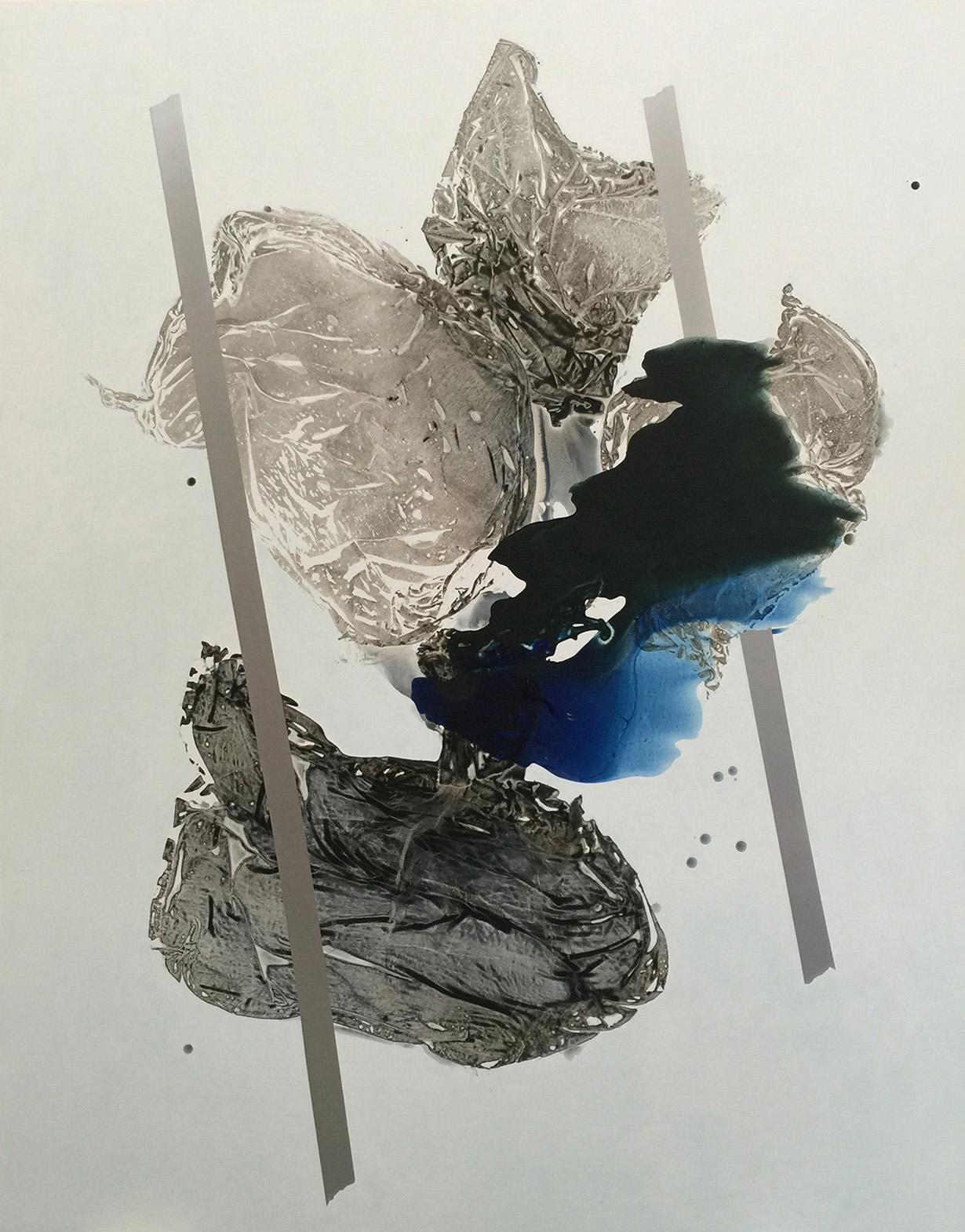 Untitled, acrylic on polyester canvas, 76" x 60", 193 x 152 cm 2015