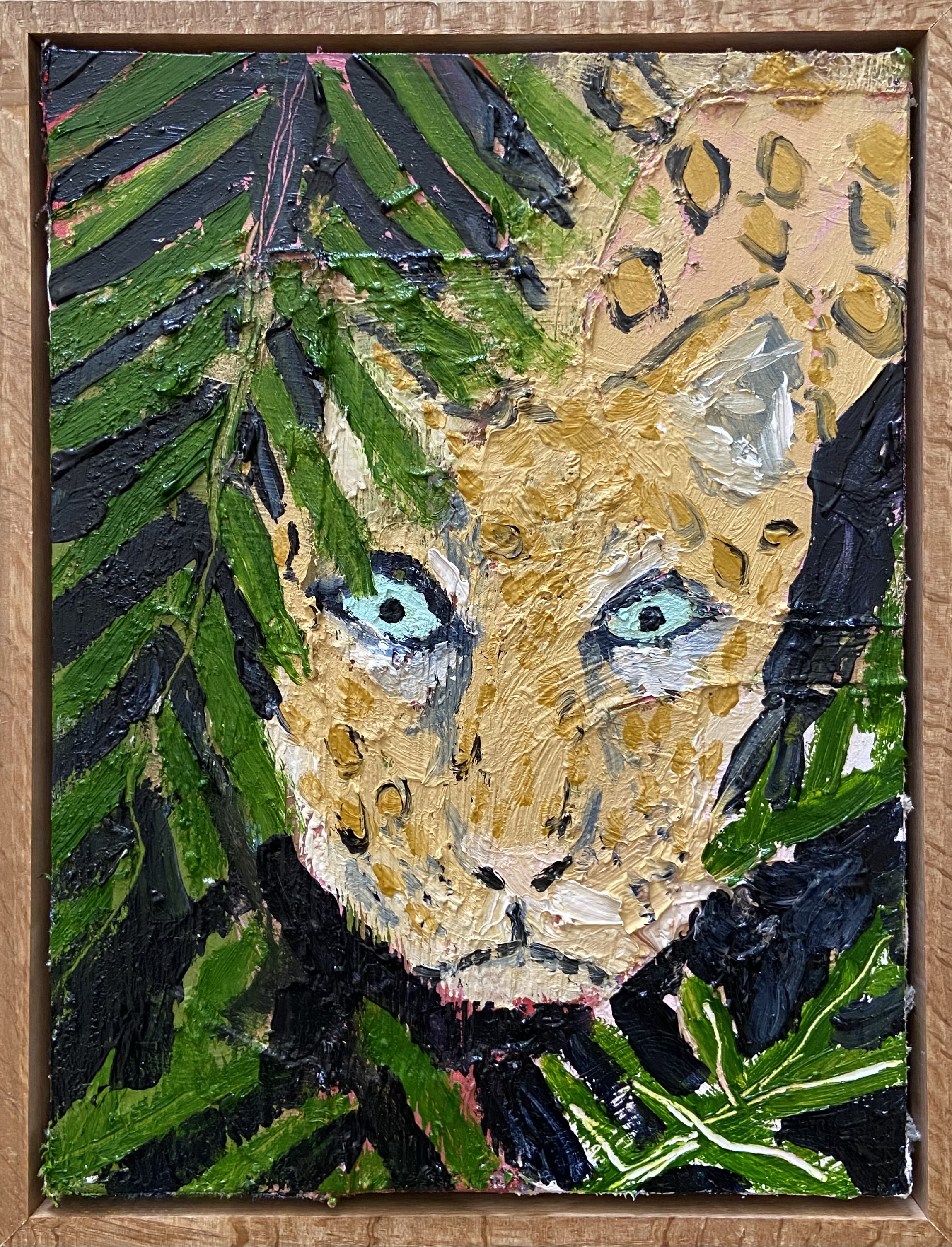 Untitledoil and canvas collage on panel13"x10"