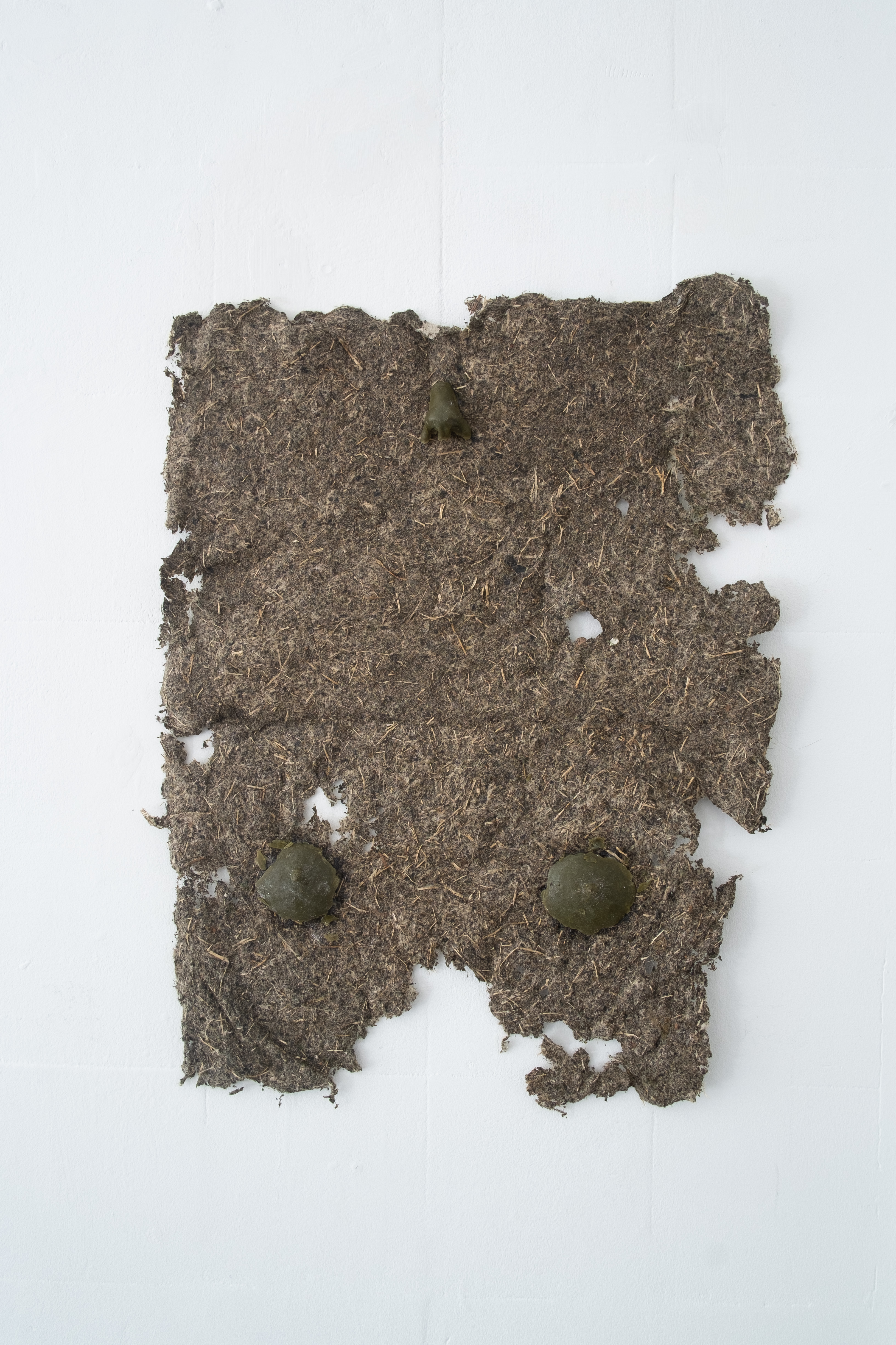 Three Lonely Things, 2022, stingy nettle fibre and wax. Jasmine Pajdak