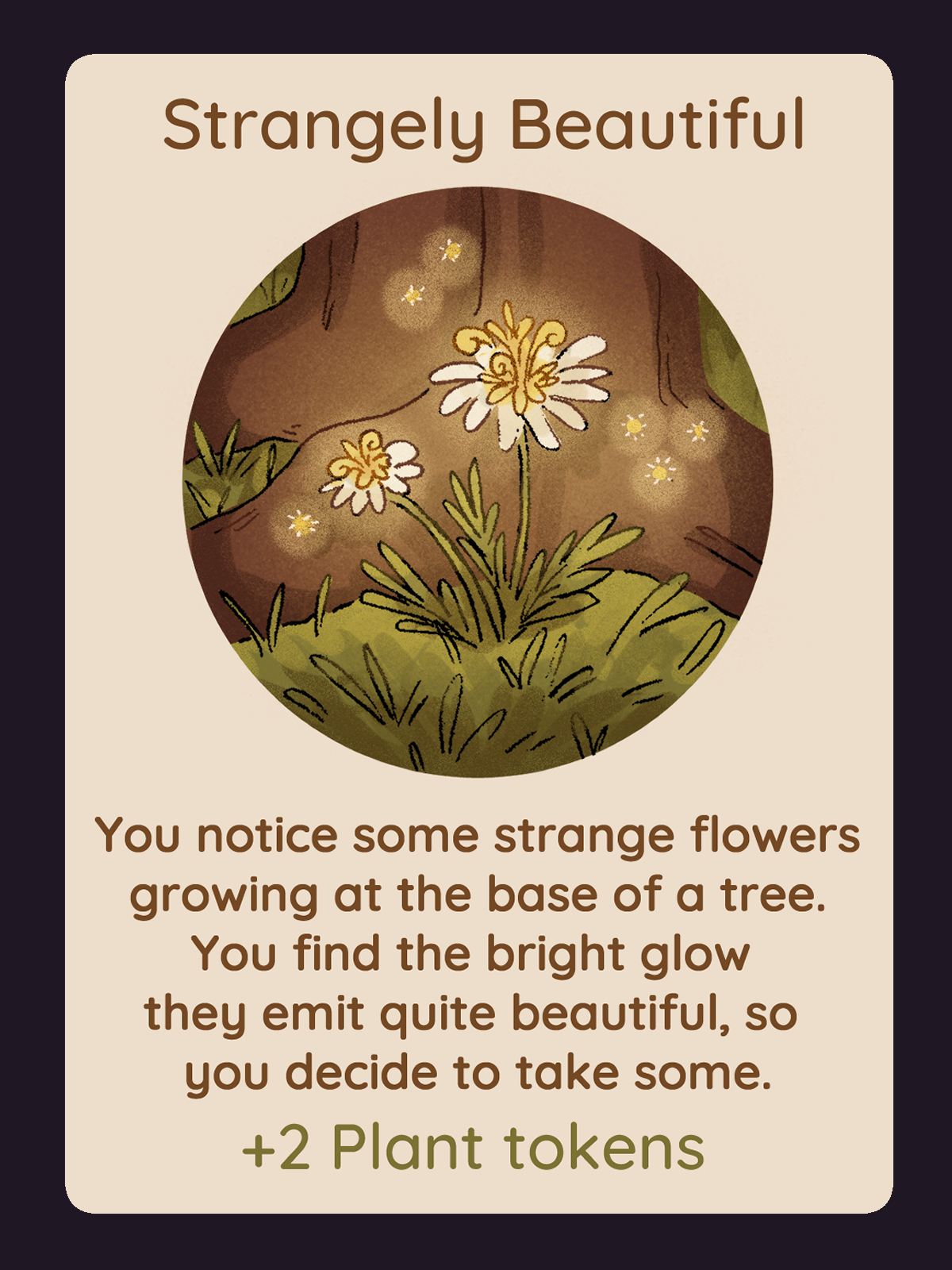 Event Card: Strangely Beautiful, Digital, 2.5”x 3.5”, 2024
