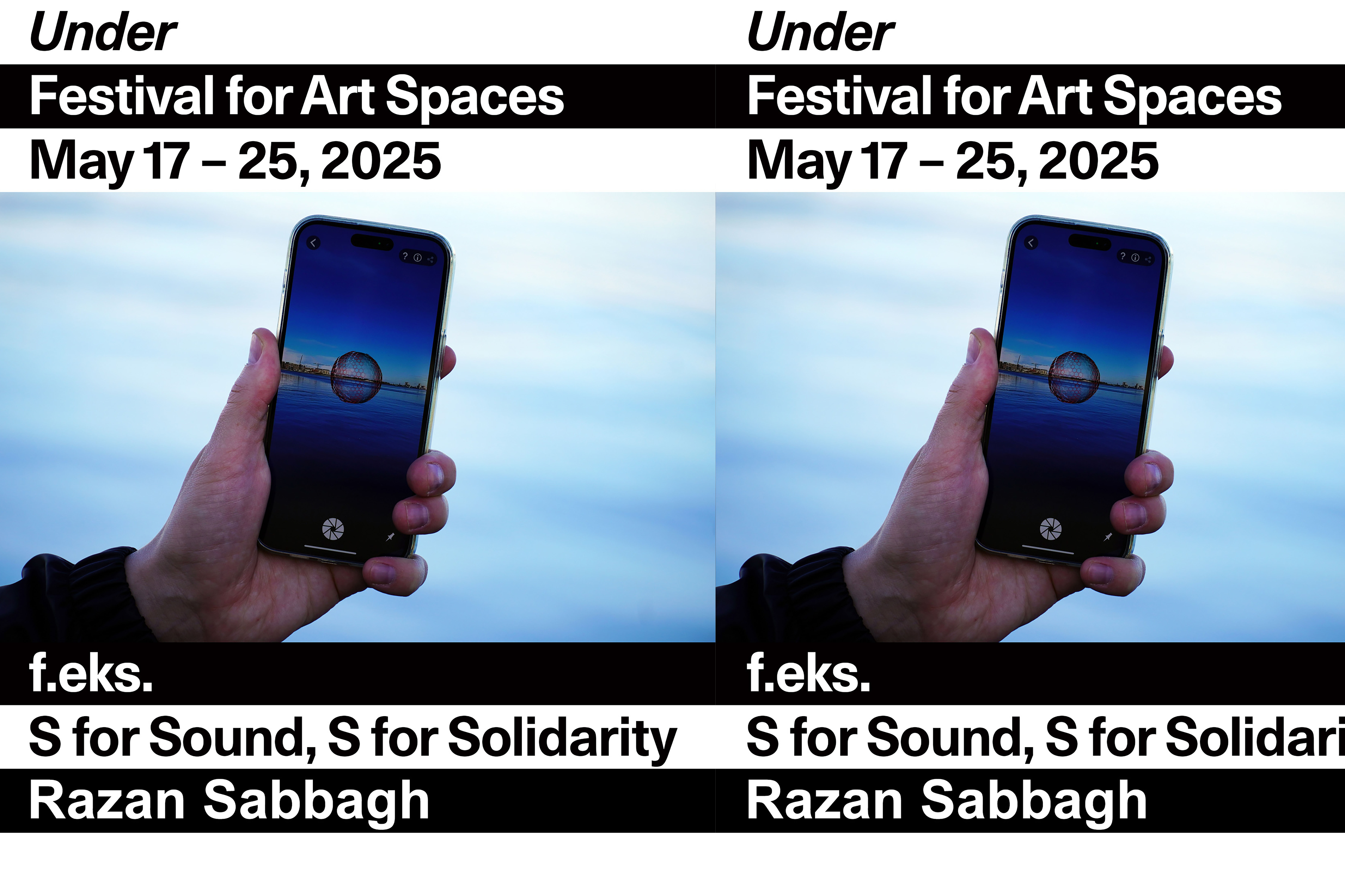 Under - Festival for Art Spaces, Simian, "S for Sound, S for Solidarity", f.eks., Copenhagen, 2025