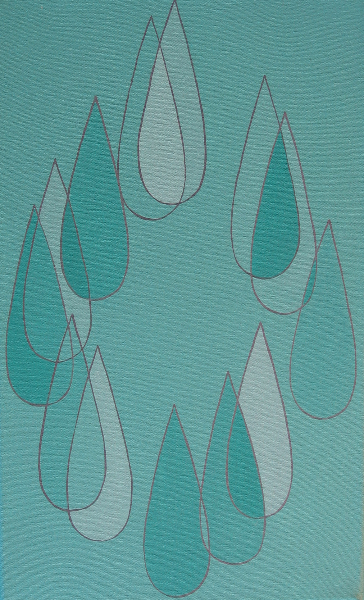 Untitled, 2003. Acrylic on canvas, 35 x 20 cm.