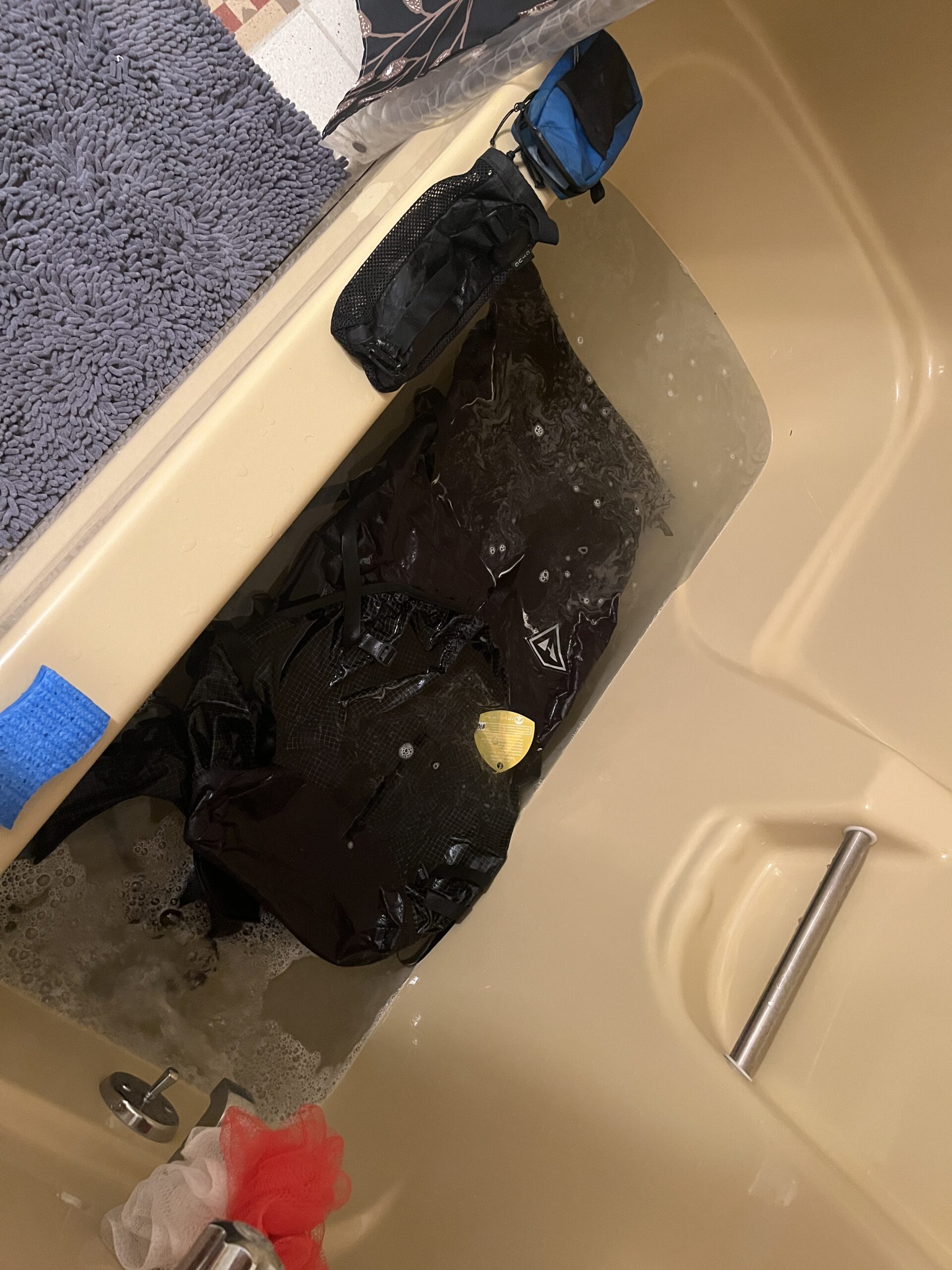 Baby's first bath
