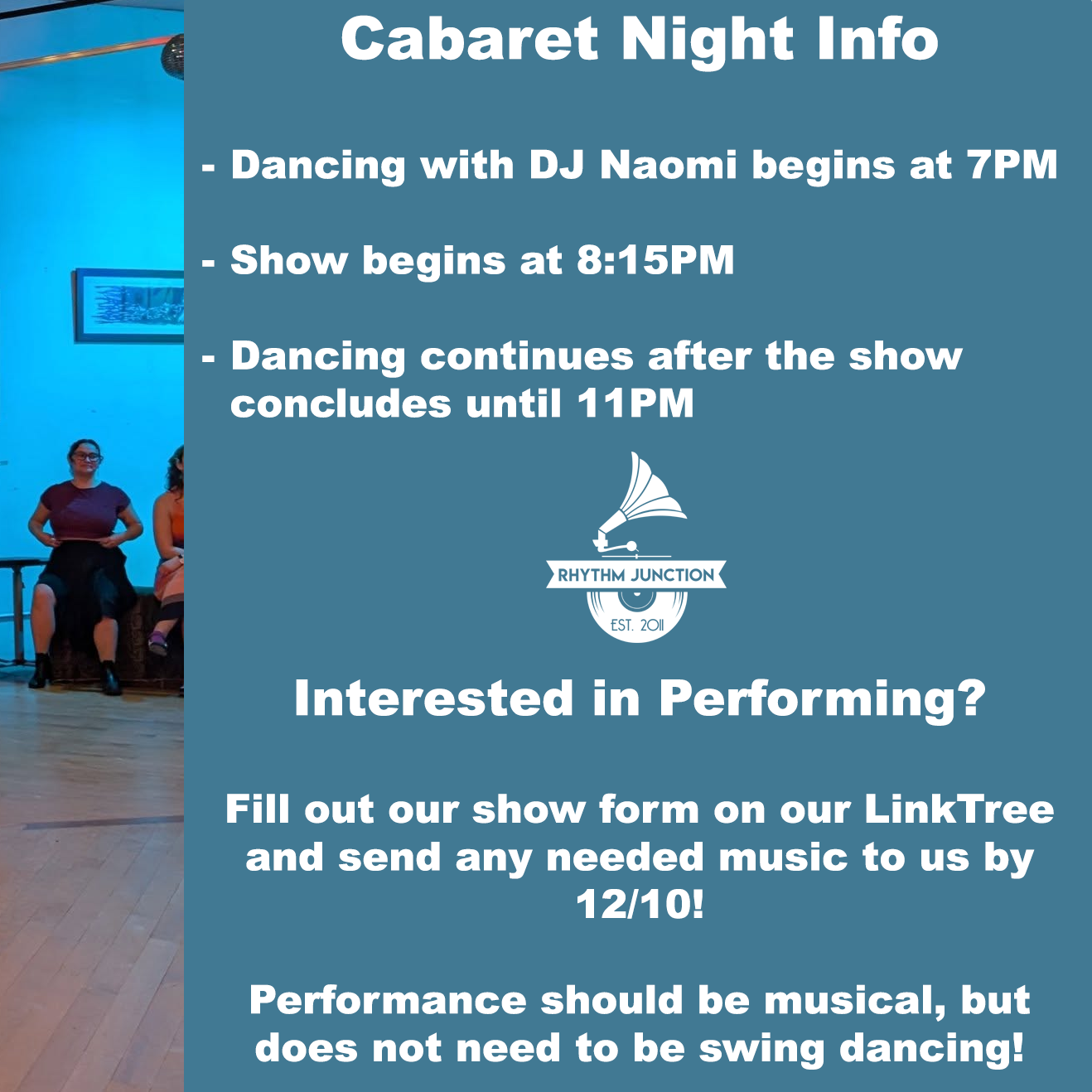 Cabaret Night 2025 Slide 2