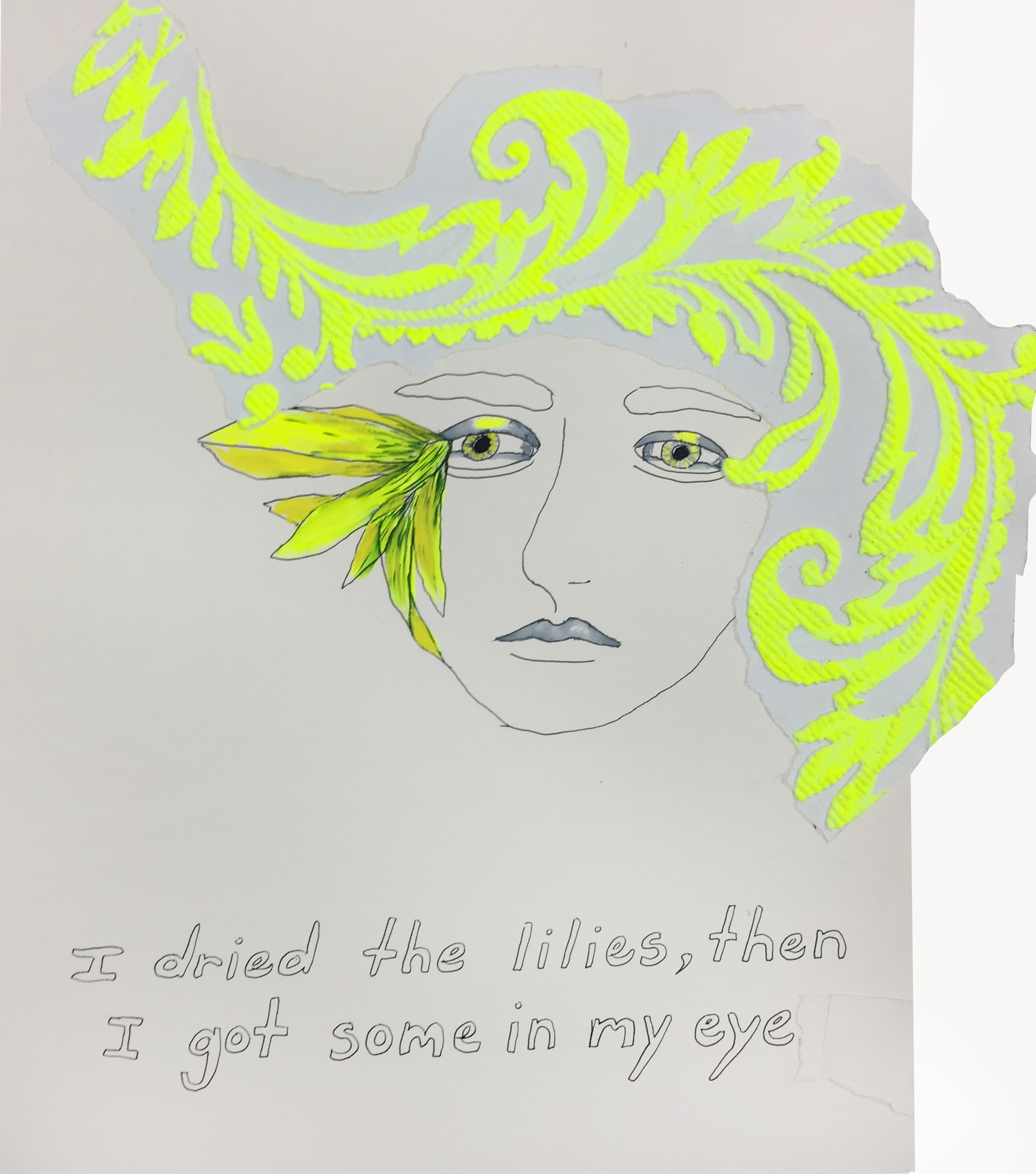 I dried the lilies and then I got some in my eye 2015