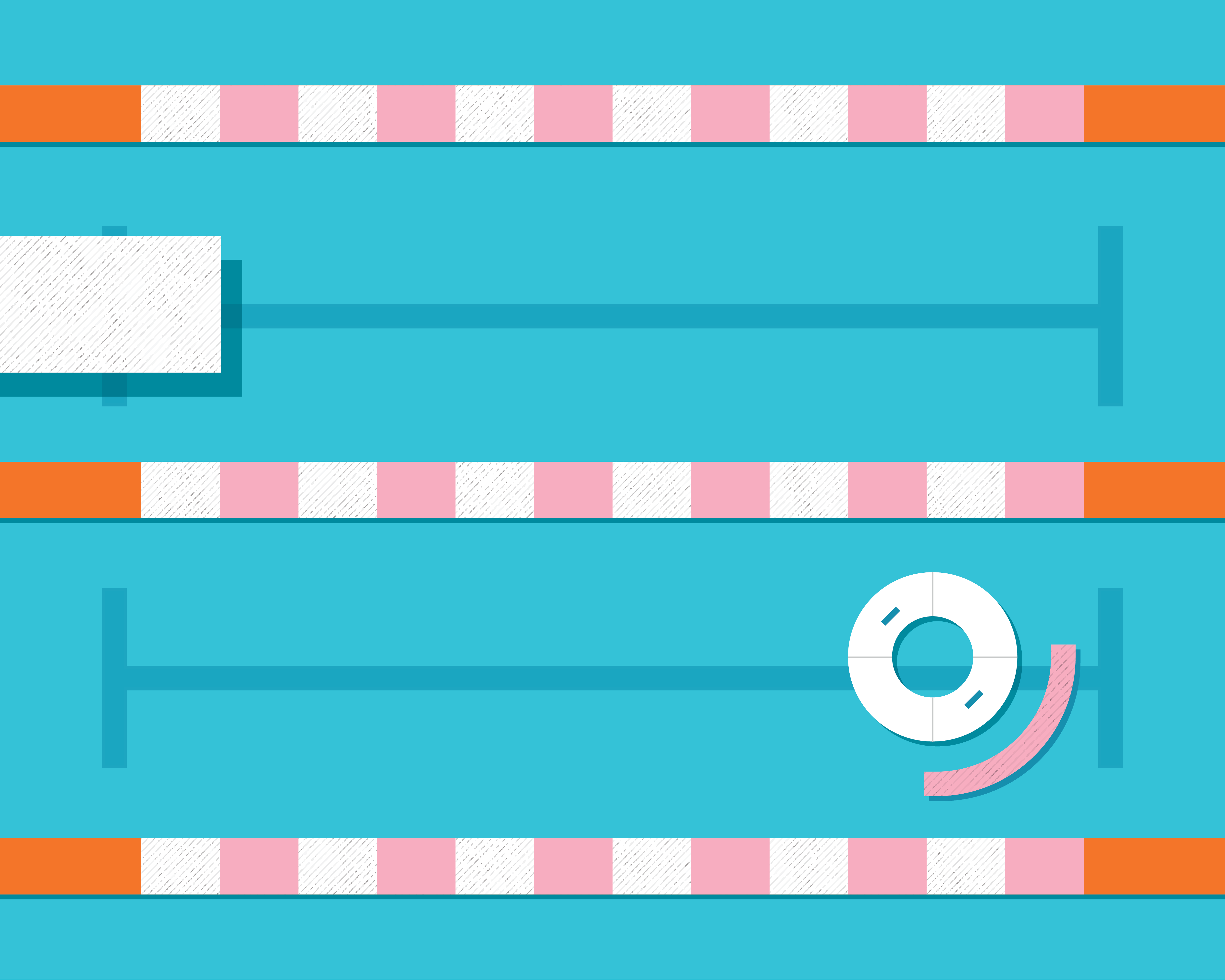 A flat illustration of a pool.