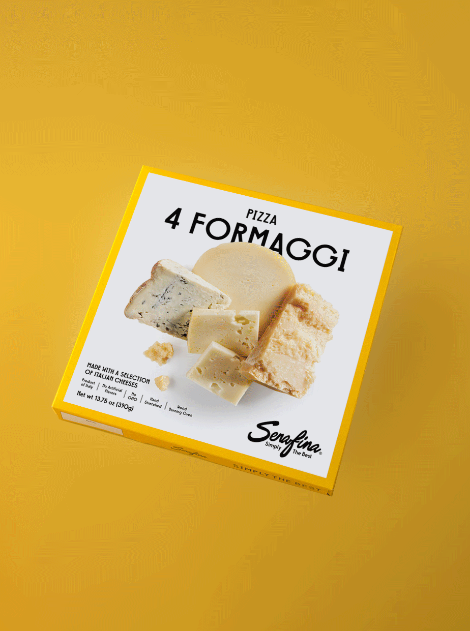 Serafina Pizza. Packaging and Art Direction