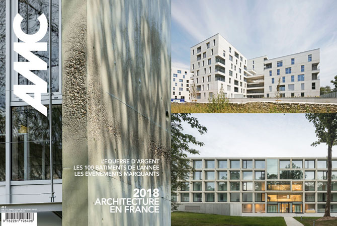 01/01/2019 - PUBLICATIONLes 124 logements de la ZAC Bottière-Chênaie à Nantes et L'Institut des Sciences Moléculaires d'Orsay, réalisé avec KAAN architecten, font partie des 100 bâtiments de l'année par AMC 