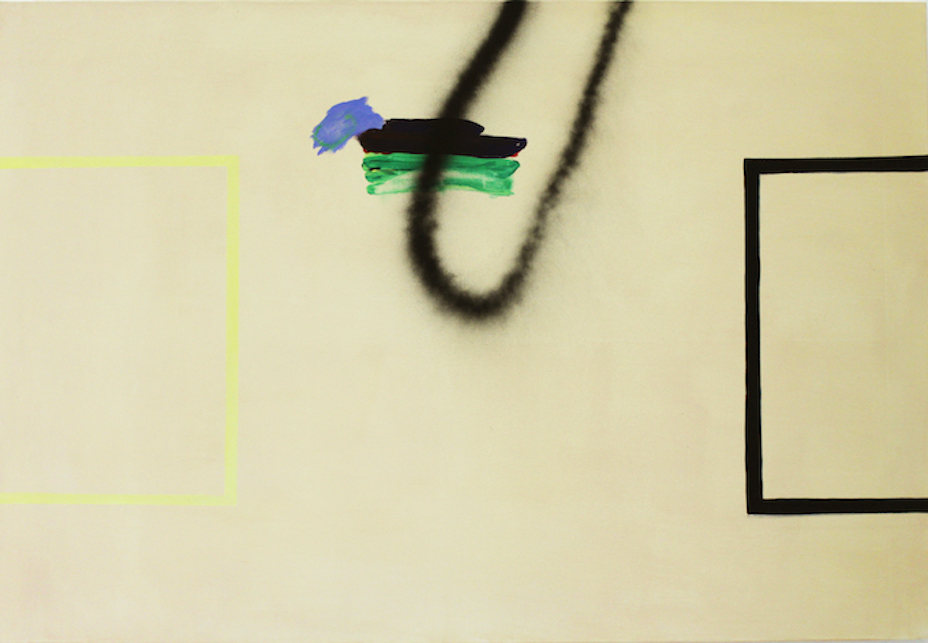 Terrain de jeu (Basket), 2017 acrylique sur toile, 130 x 90 cm