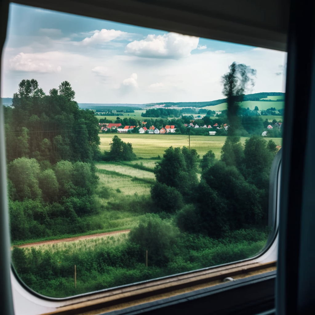 German Countryside from the Train