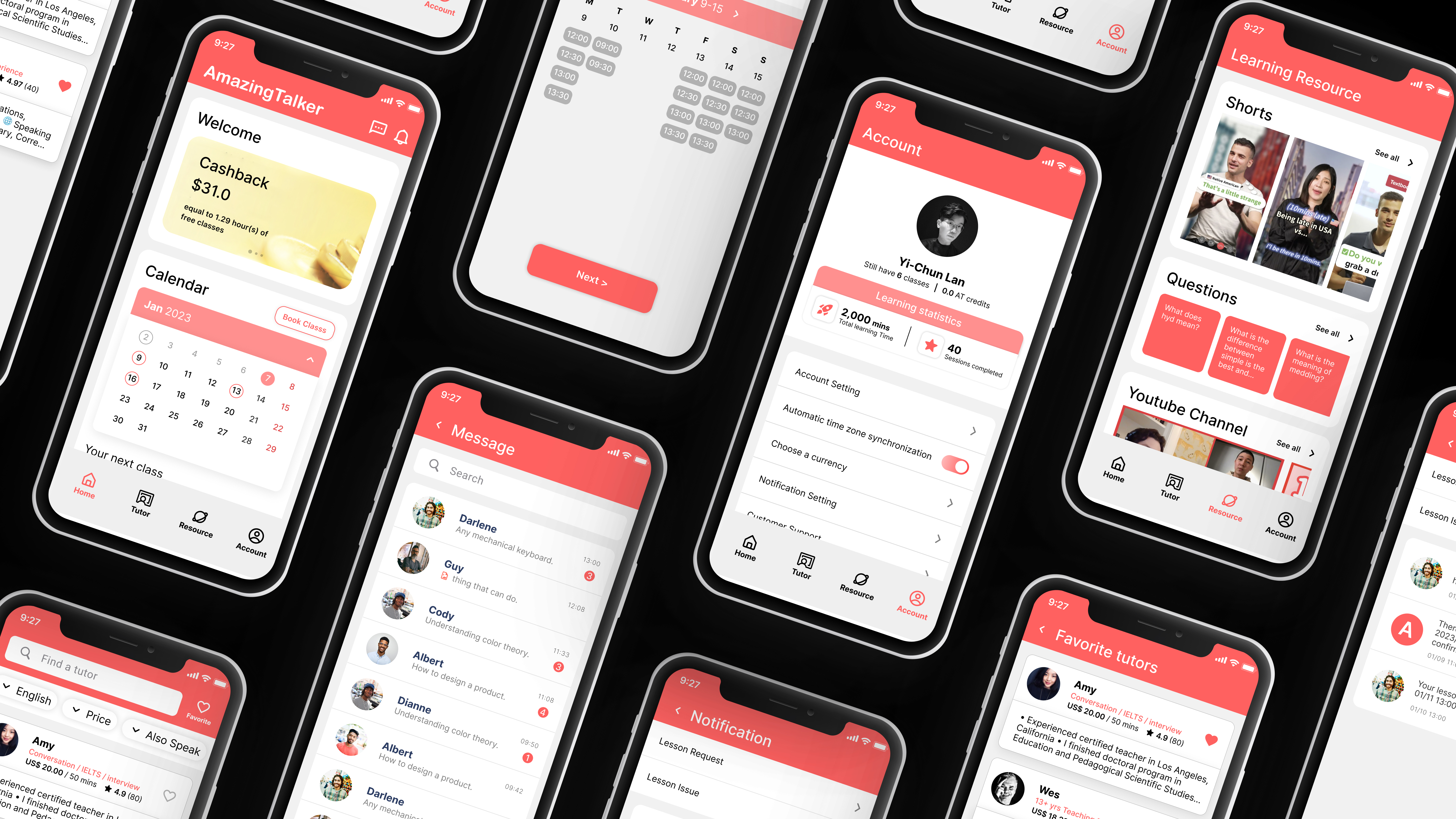 AmazingTalker App Redesign Case Study