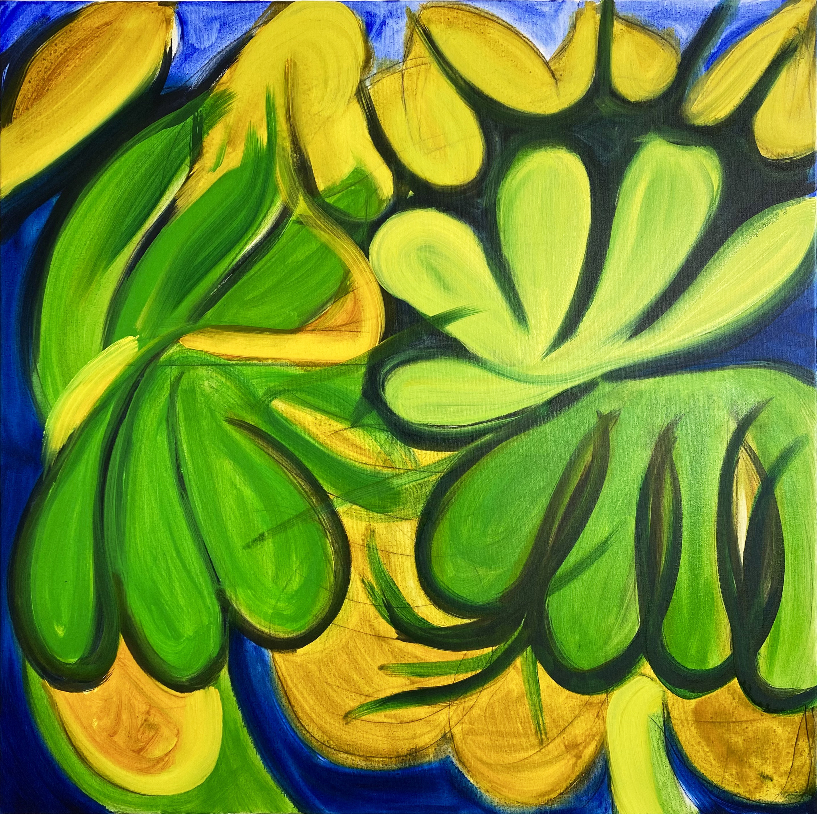 Lovers Quarrel, 2022Oil on linen39 1/3 x 39 1/3 in.100 x 100 cm