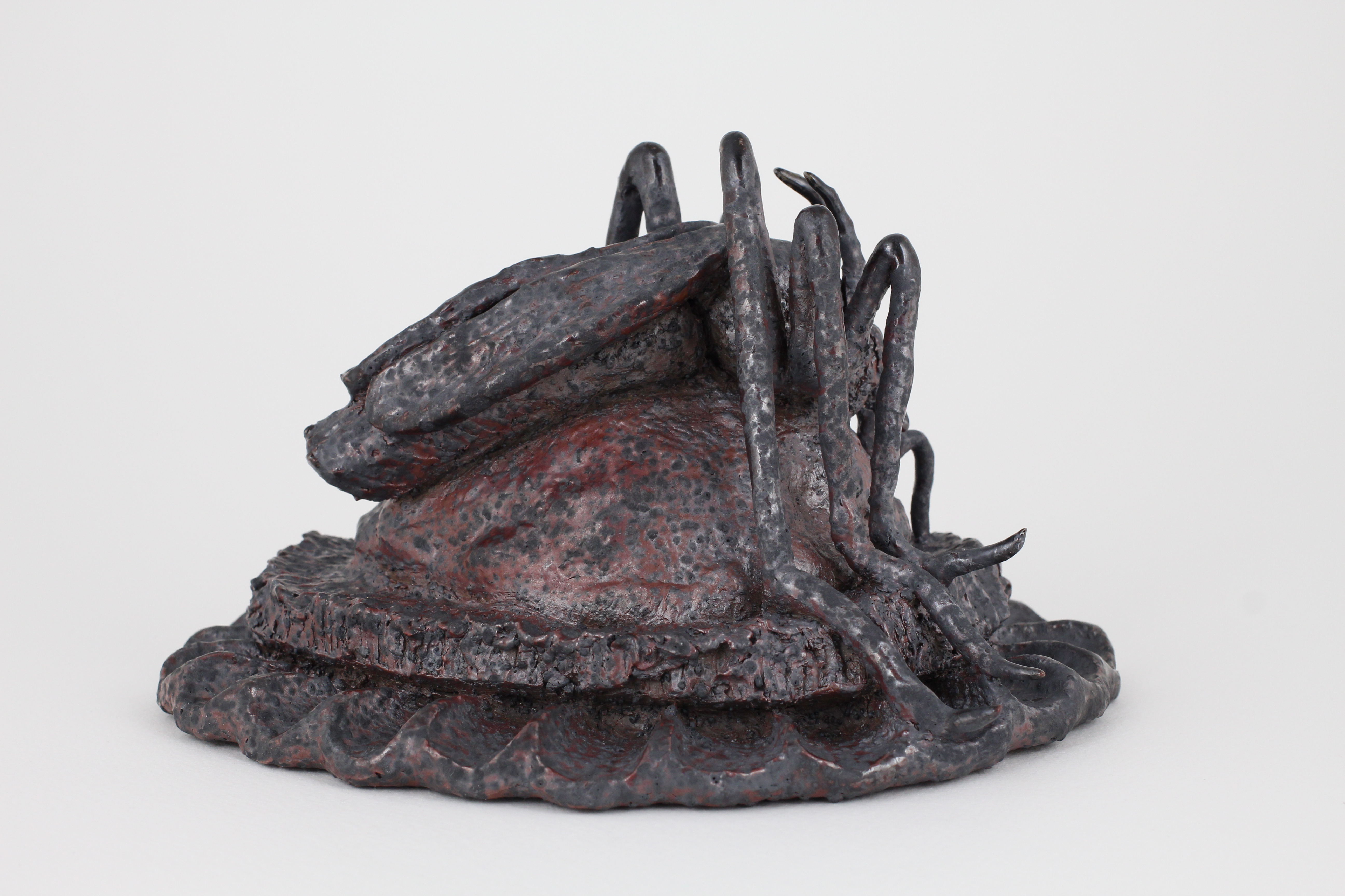 Consummate Conditions, Stoneware with volcanic grog, soda fired, 2022 (back)